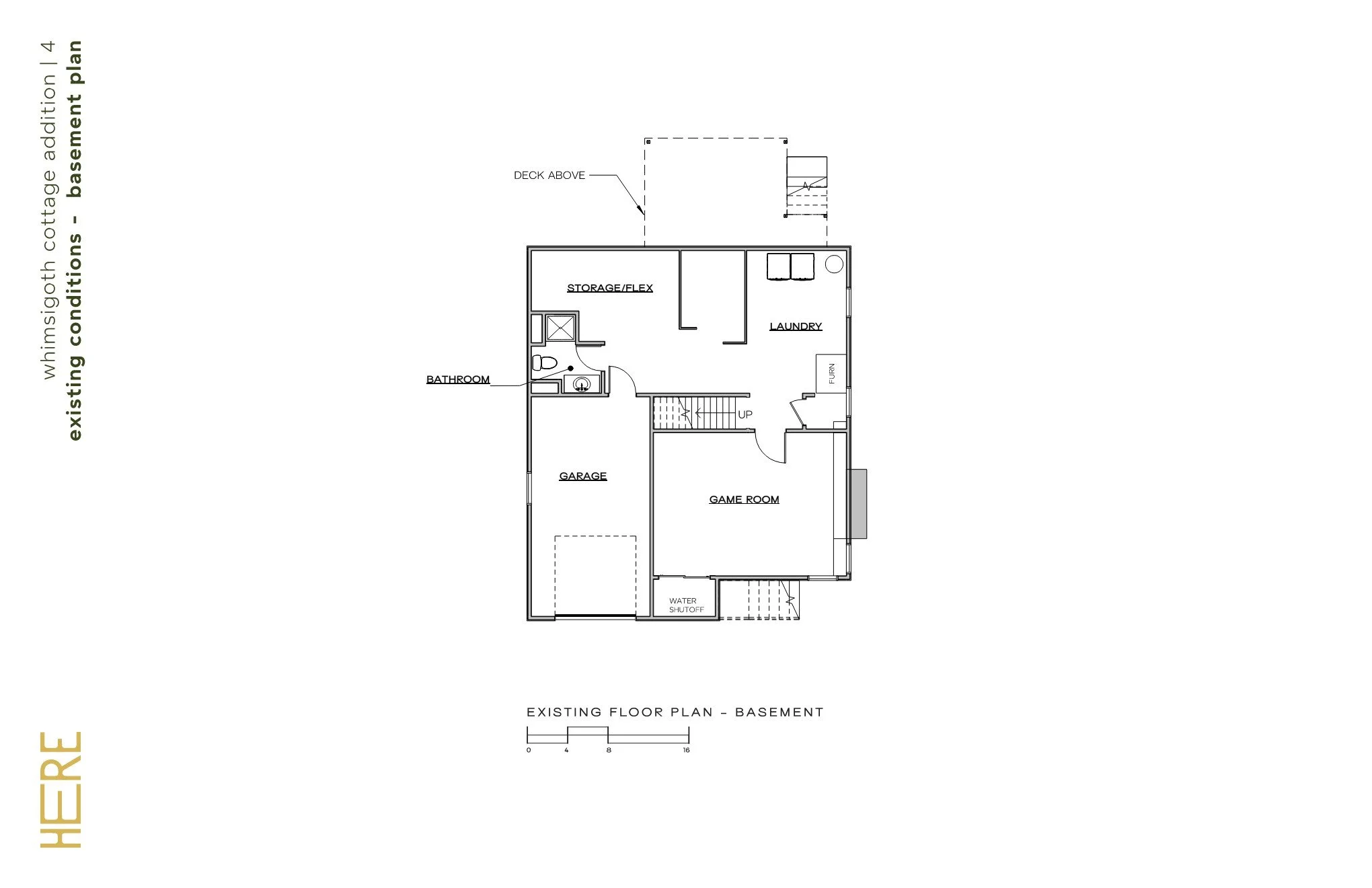 Whimsigoth Cottage Addition - Existing Floor Plan