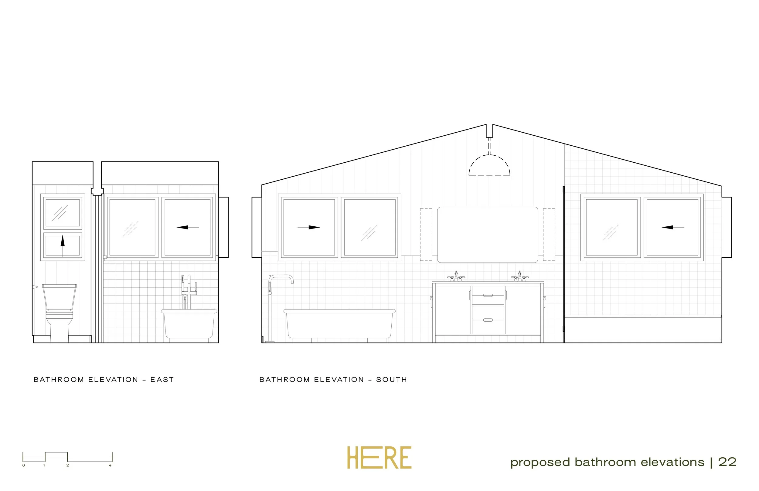Proposed Bathroom Elevations