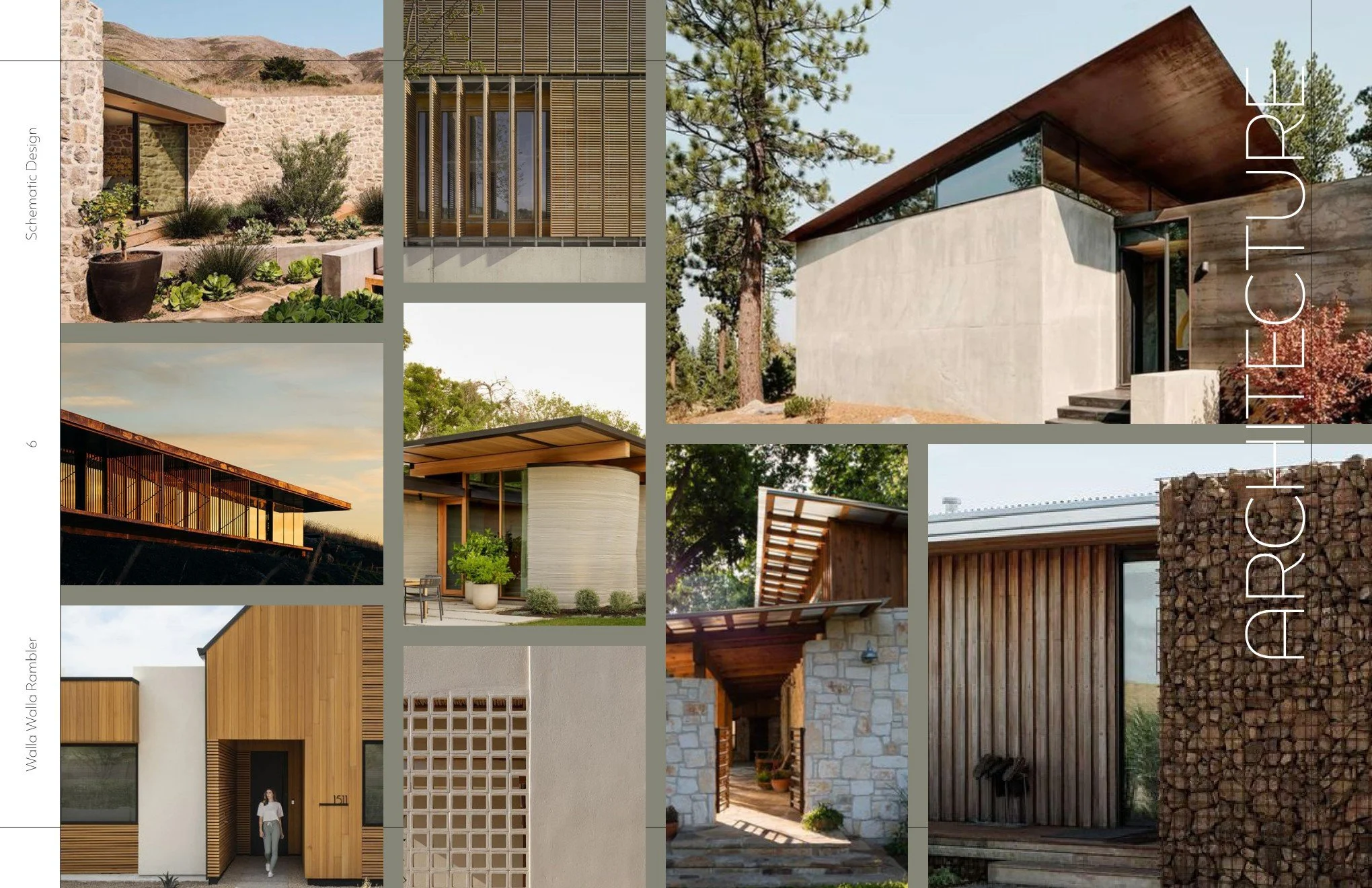 Walla Walla Rambler - Architecture Mood Board