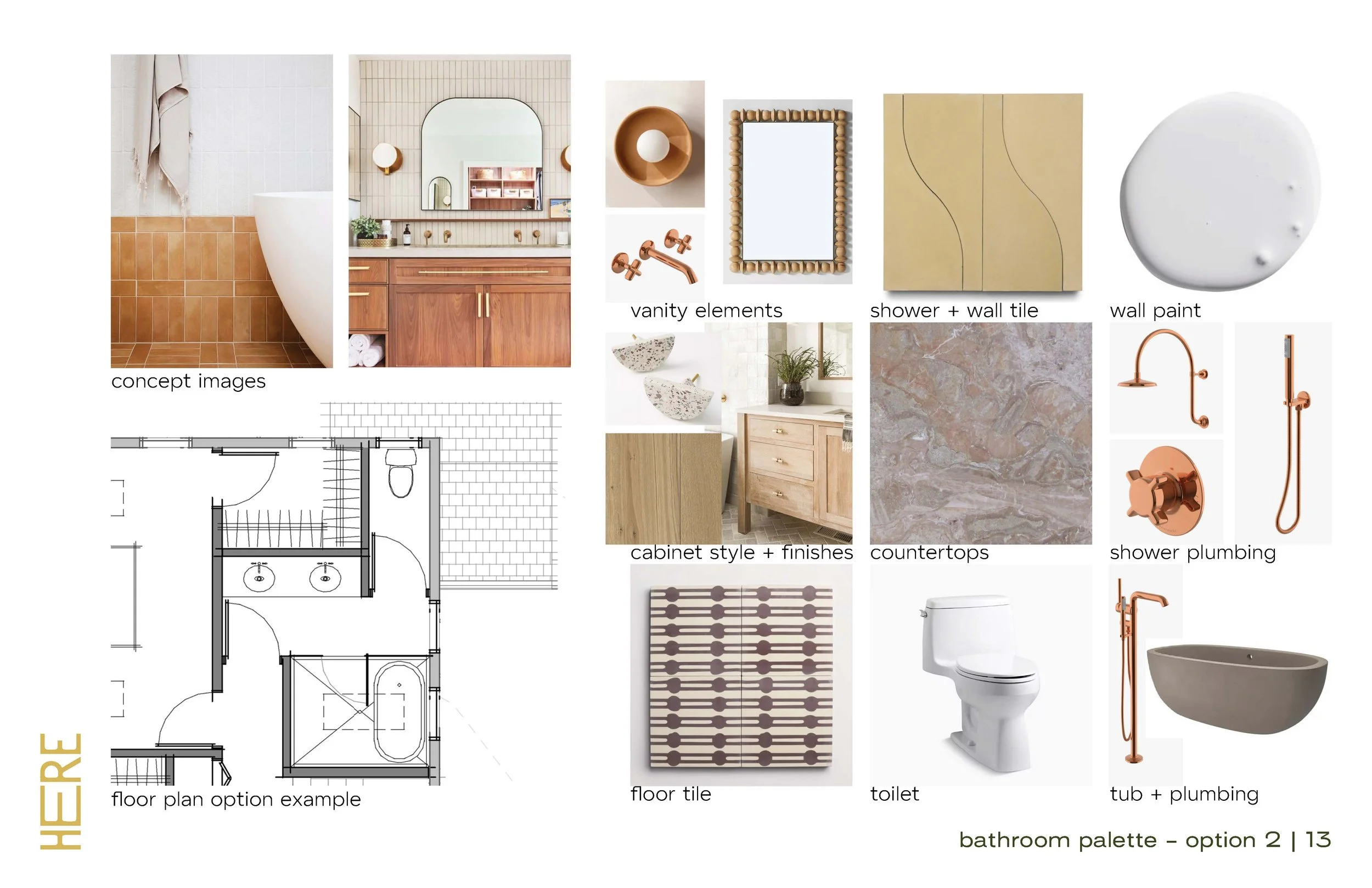 Elmwood Residence - Bathroom Palette Option 2