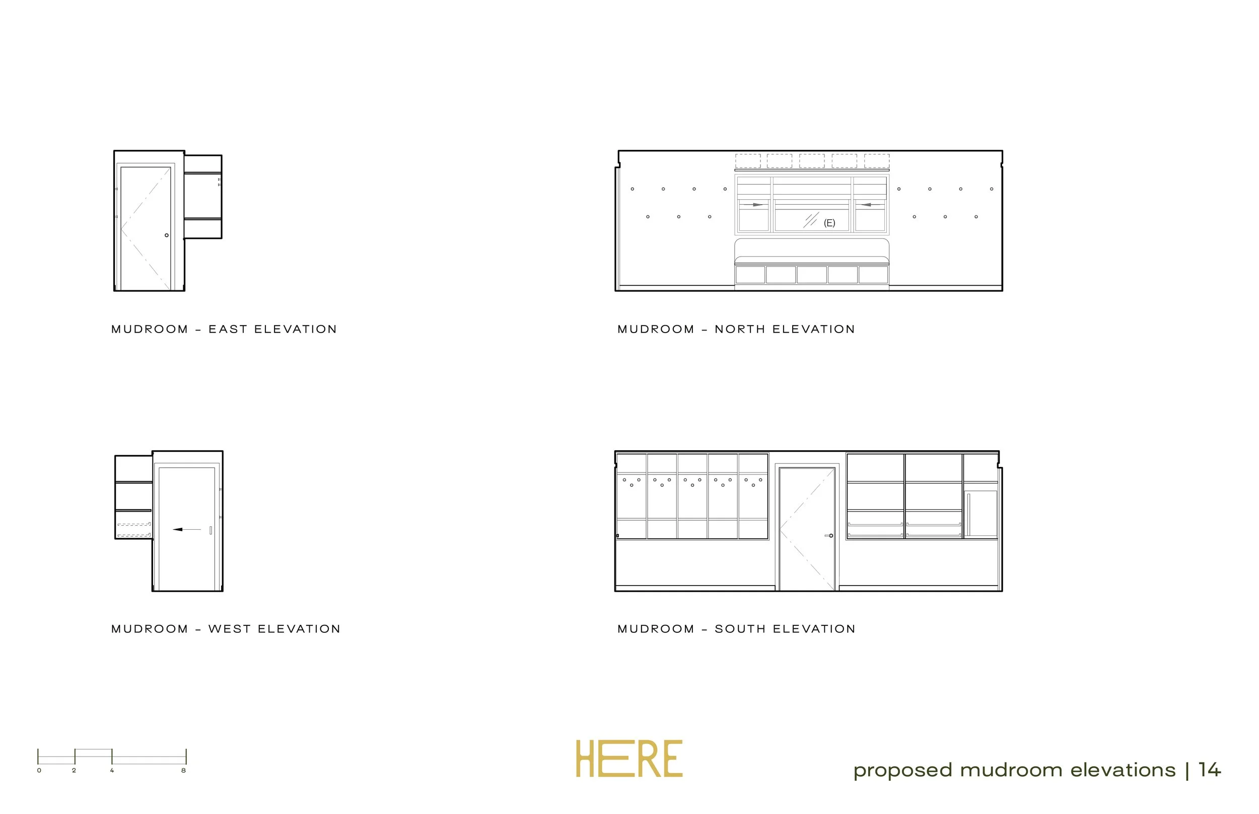 Proposed Mudroom Elevations