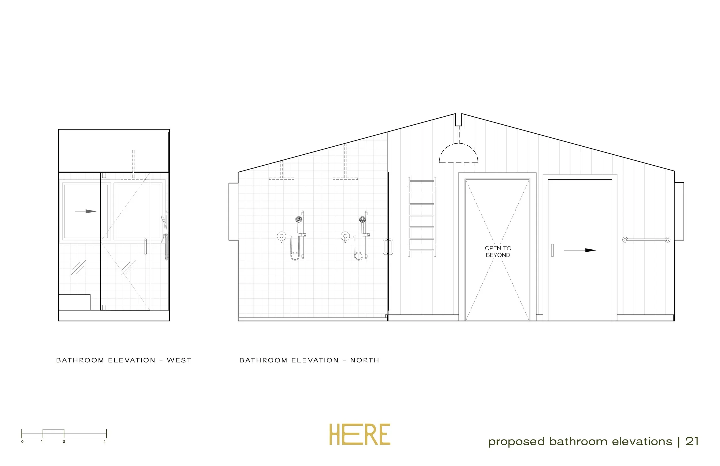 Proposed Bathroom Elevations