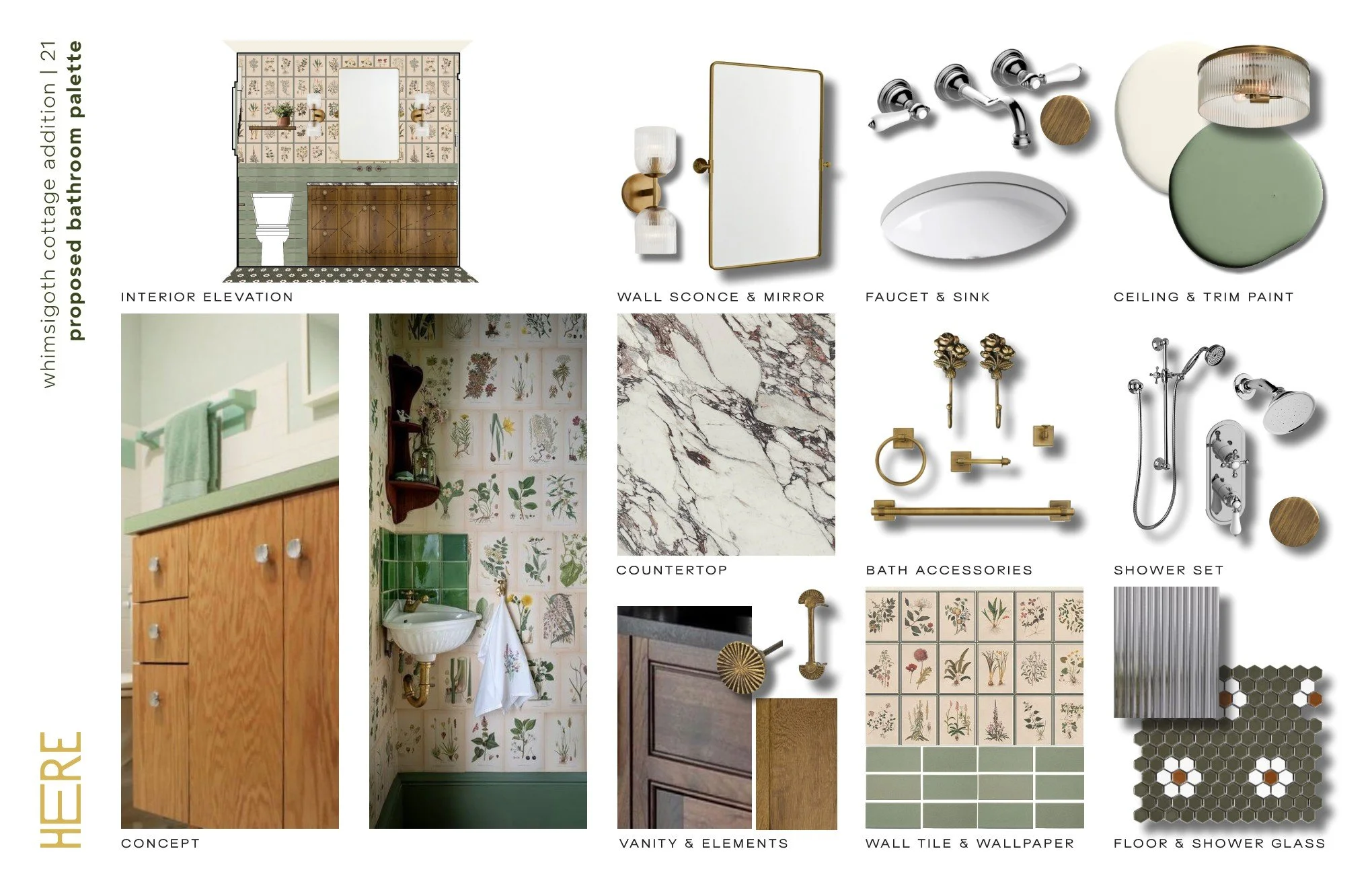 Whimsigoth Cottage Addition - Bathroom FF+E