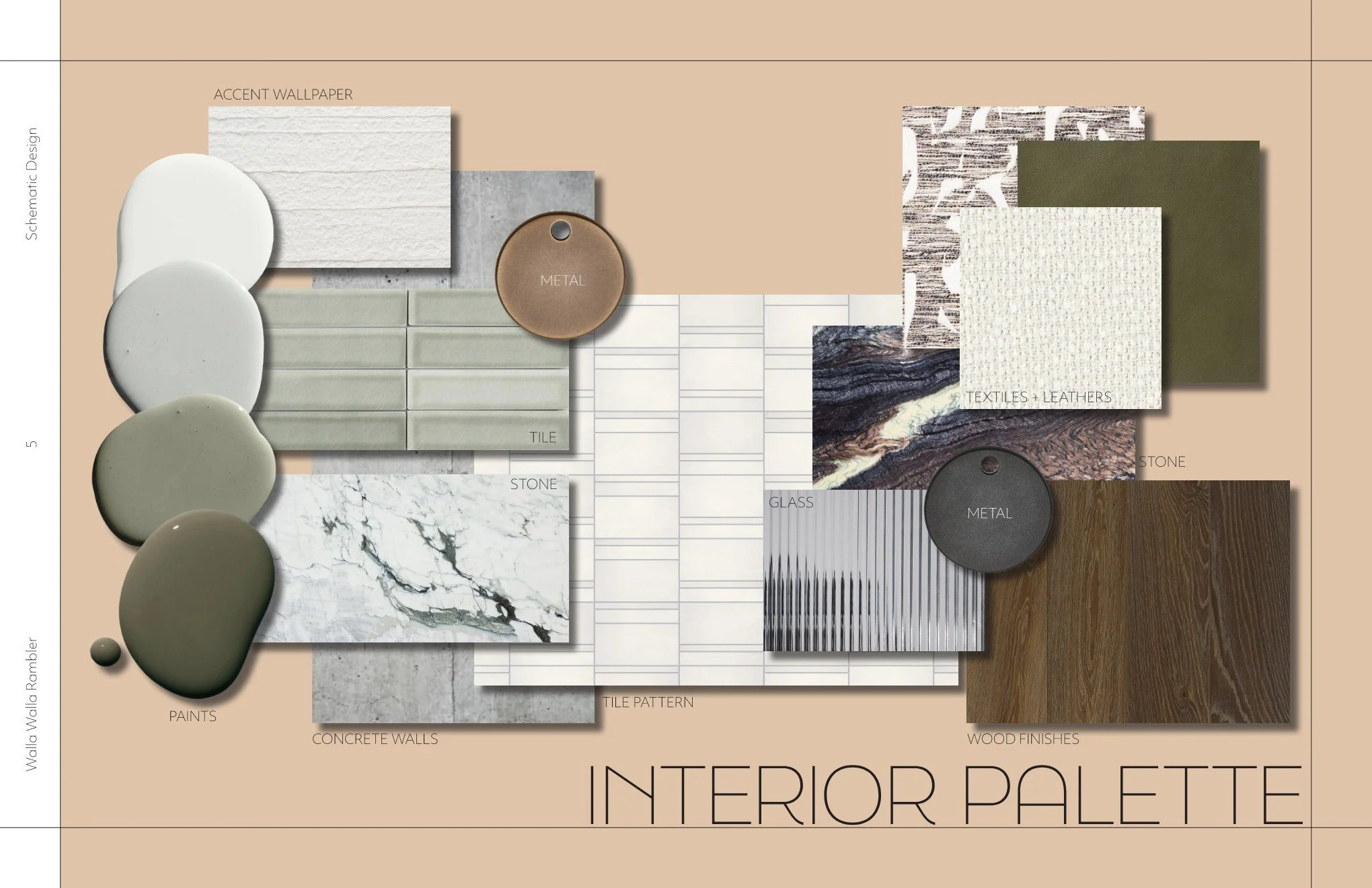 Walla Walla Rambler - Interior Finish Palette