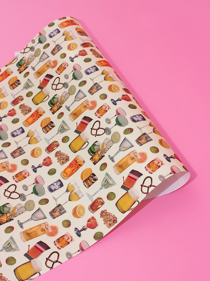 Vintage Pink Cake Wrapping Paper — Julia Walck