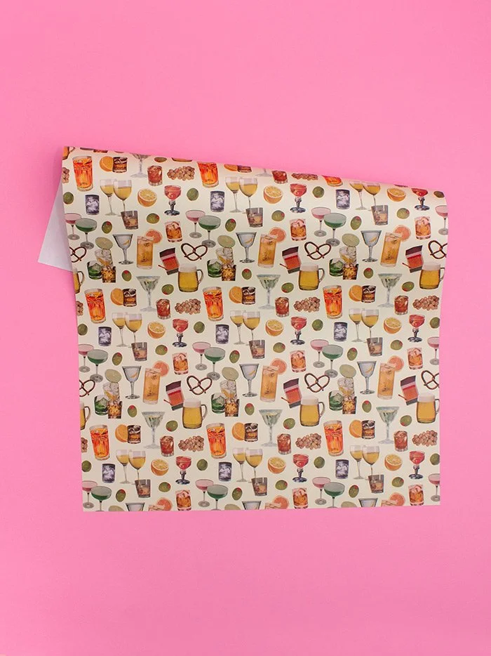 Vintage Pink Cake Wrapping Paper — Julia Walck