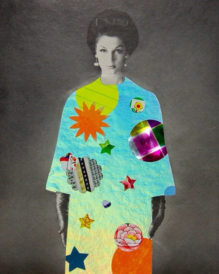 &ldquo;Multitudes&rdquo; ✨ is one of my favorite pieces I made in residency with @contemporarycollagemagazine. 

What I love about her is how she changes in the light from different perspectives. We are all constantly changing and evolving&hellip; de