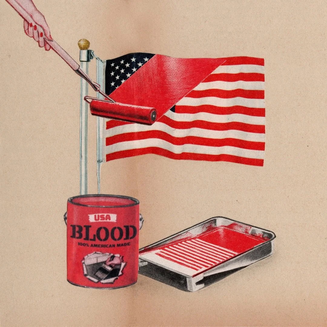 Februllage day 5: Star 🇺🇸

Hand cut mixed media collage on 6&rdquo; x 6&rdquo; collage board. 

| #februllage2026 #collage #analogcollage #art @februllage