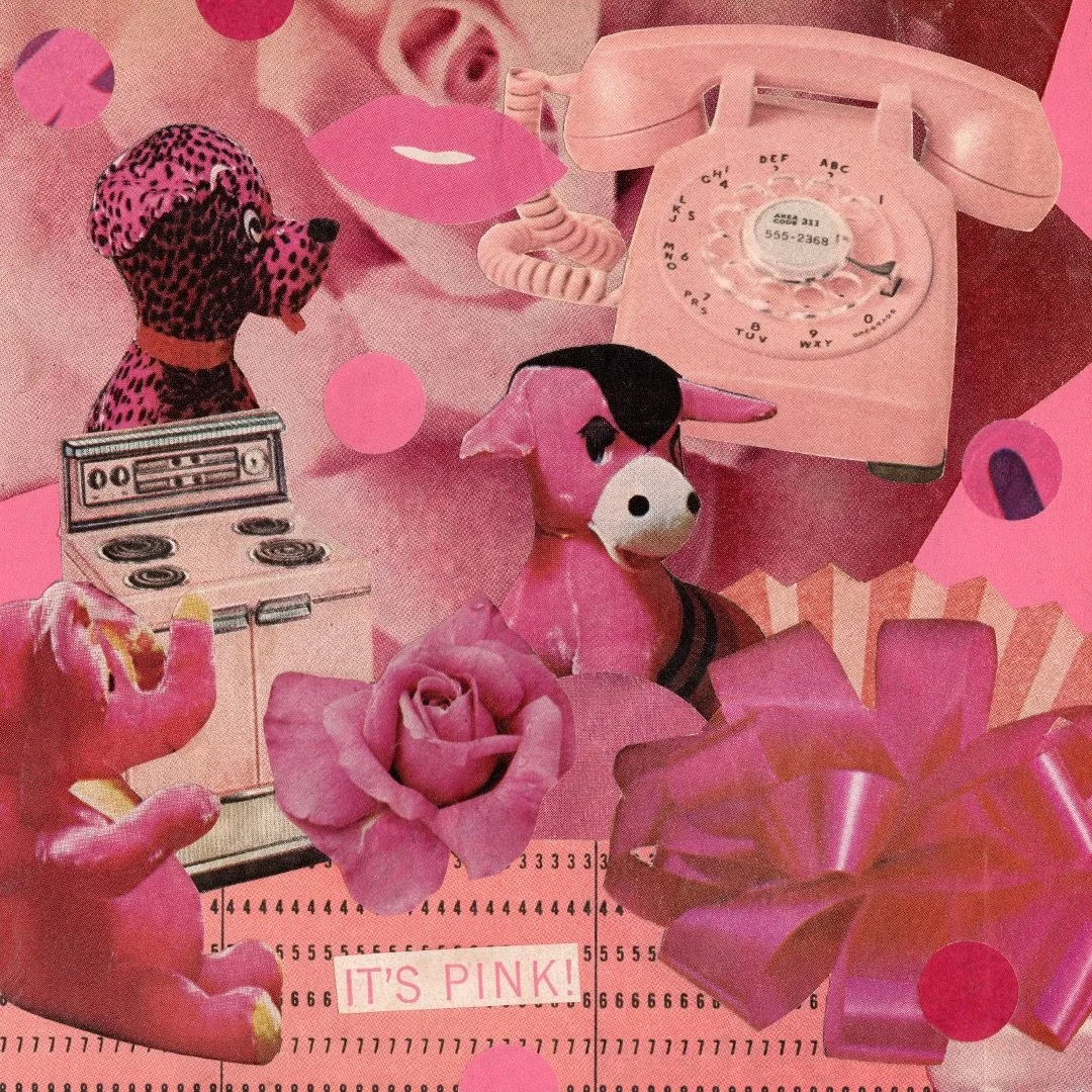 Februllage Day 22: Pink 💗 

Hand cut collage on 6&rdquo; x 6&rdquo; collage board. 

| #februllage2026 #collage #pink #art @februllage