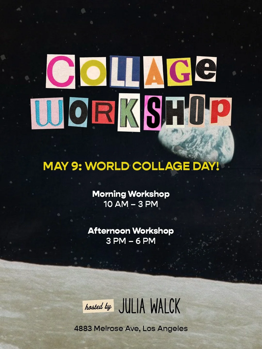 Be one of the first people to collage in my art studio! 🌟 Celebrate World Collage Day and the grand opening of my new space by coming to a workshop on May 9. I&rsquo;ll have 2 sessions that day (because I can do that now!) 🤗

🌞 10 AM &ndash; 1 PM
