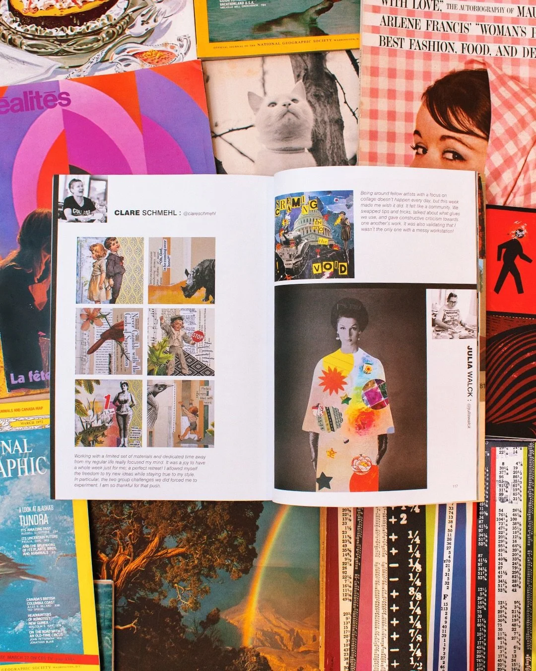 Issue 8 of Contemporary Collage Magazine includes a feature of the weeklong artist residency I took part in last December. 

Flipping through these pages reminds me of the freedom in creativity that week, and how much I miss my fellow collagists! ✂️?