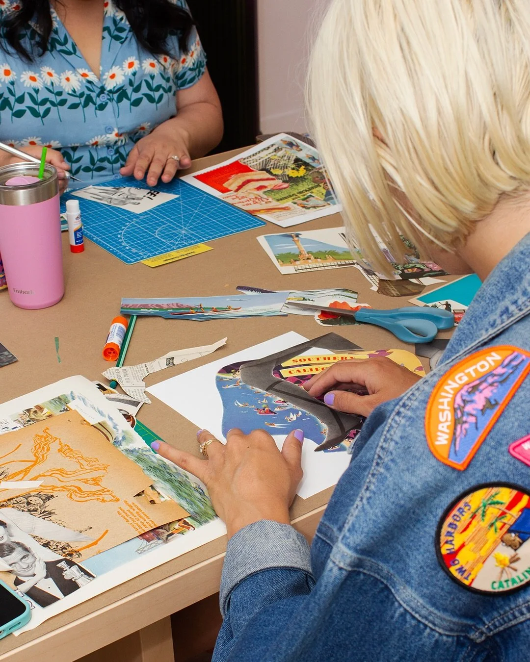 Artists and their work from last weekend&rsquo;s Collage Workshop ✂️

| #collage #workshop #art #thingstodoinla #artist
