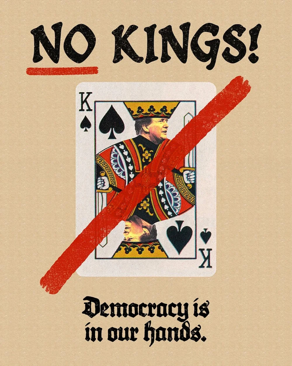 No Kings Downloadable Protest Art Julia Walck