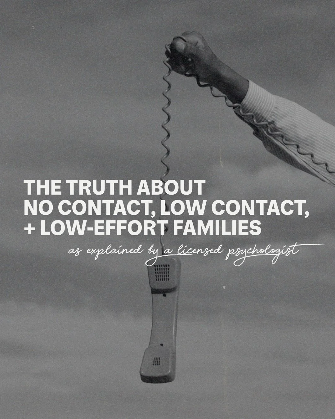 The topic of going &ldquo;no contact&rdquo; is trending right now, but it&rsquo;s also extremely misunderstood. So I spoke to @dr.sherrie, a licensed psychologist and a nationally recognized expert on family estrangement, all about this difficult and