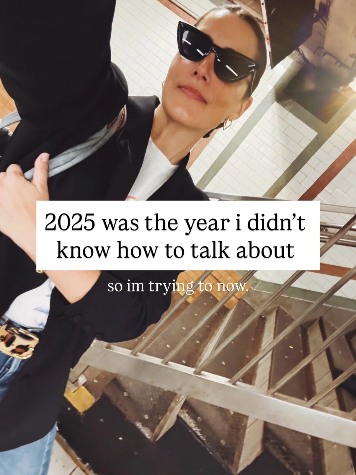 Hello from the other side 👋

For me, 2026 isn&rsquo;t going to be about becoming LOUDER or ✨more optimized.✨ It&rsquo;s going to be about choosing myself without needing to justify it. 

I don&rsquo;t need to narrate every chapter &mdash;&nbsp;but I