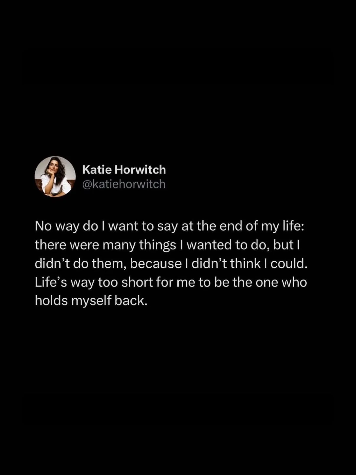 OUR TIME IS SHORT, so let&rsquo;s make sure we&rsquo;re not the ones getting in our own way, ok? ⏳✨

This has been my guiding principle lately &mdash; over the last few years for sure &mdash; but this year *especially.* 

I&rsquo;ve been doing a lot 