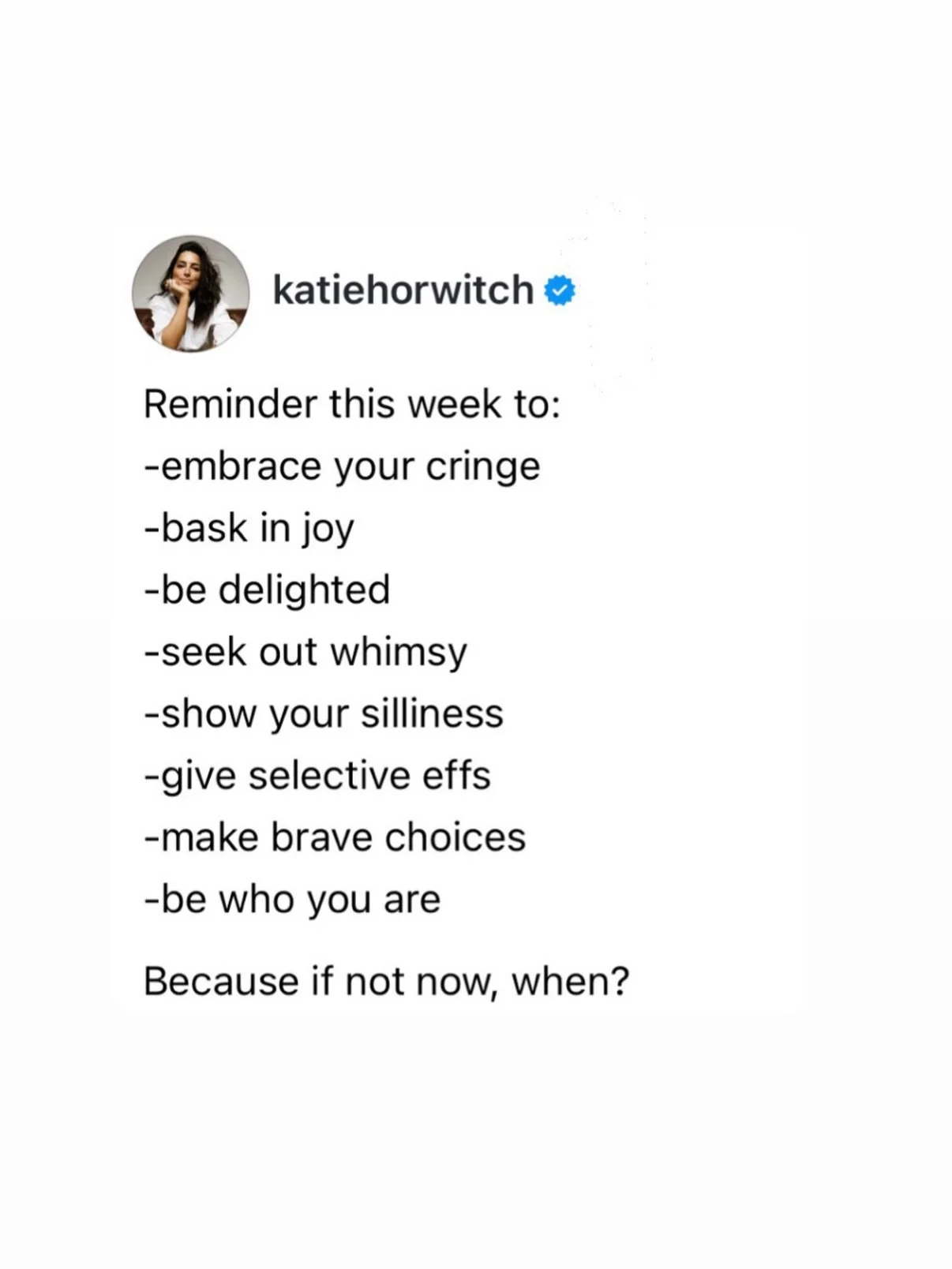 &ldquo;Well, every day is all there is.&rdquo; -Joan Didion ✨

A mood board of thoughts, quotes, and memes to start your week with. Some self-talk shifting, some Millennial moments, some of poetry&rsquo;s greatest hits, and more.

You have a whole ne