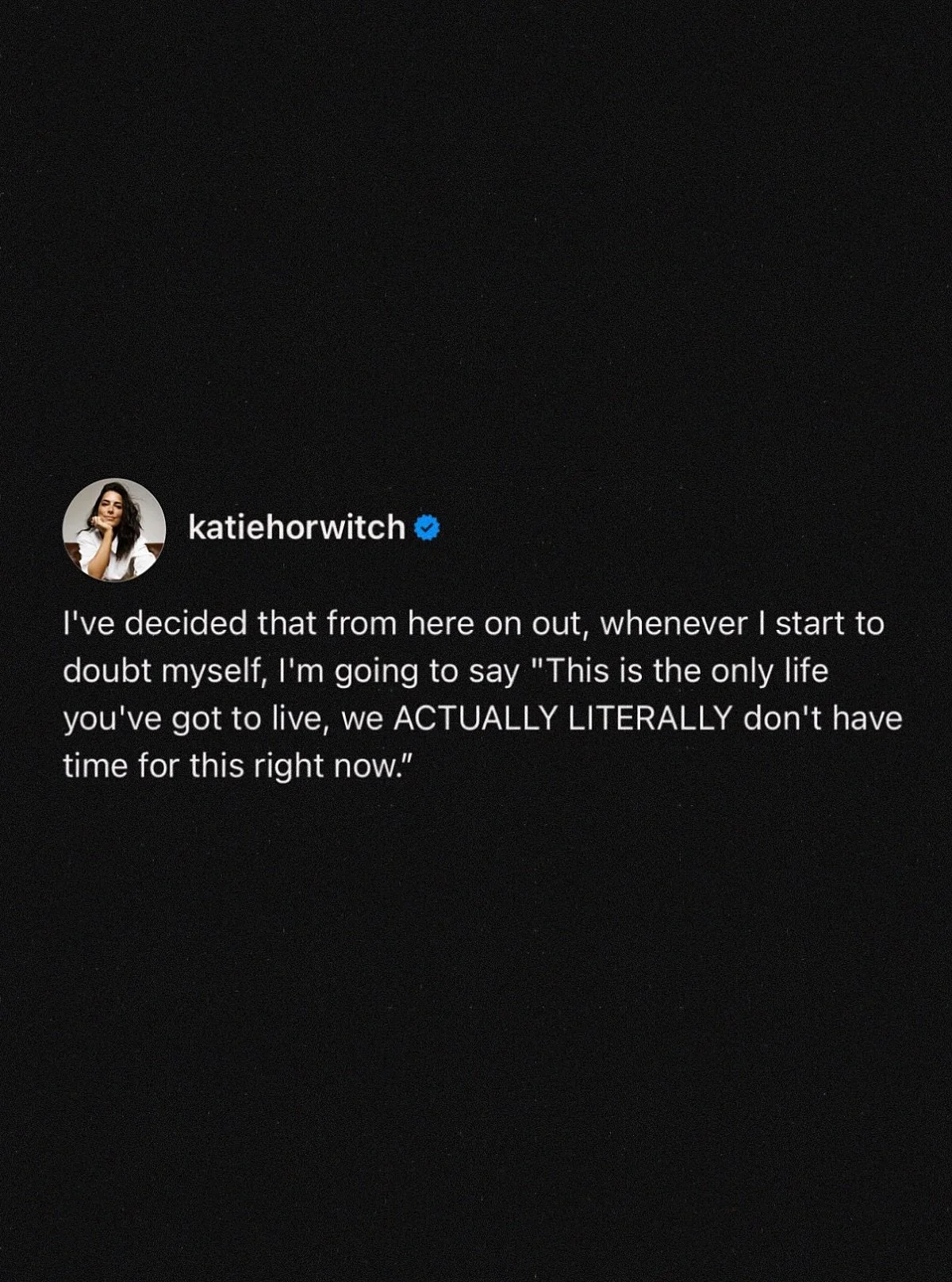 A fact that motivates me: OUR TIME IS LIMITED ⏳✨

Whether you&rsquo;re religious, spiritual, atheist, or something in-between, the truth is: no matter what you personally believe or find comfort in, we have ZERO CLUE what actually happens after this 