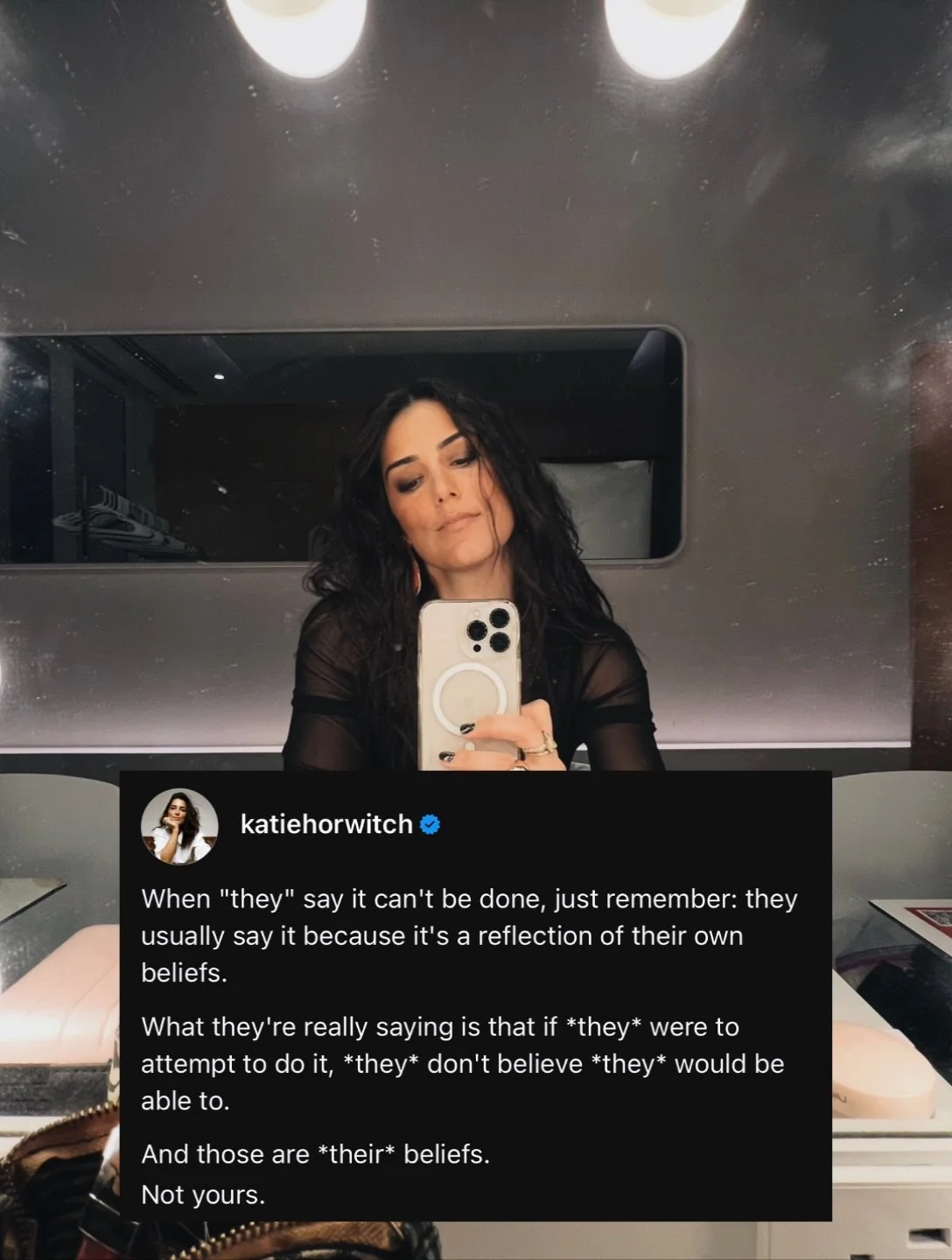 How many people have told you what you can and can&rsquo;t do in your lifetime?

Well-meaning people?
People who love you?
People who want to see you succeed?

Probably quite a few. Me too.

I really push back on the &ldquo;F THE HATERS&rdquo; knee-j