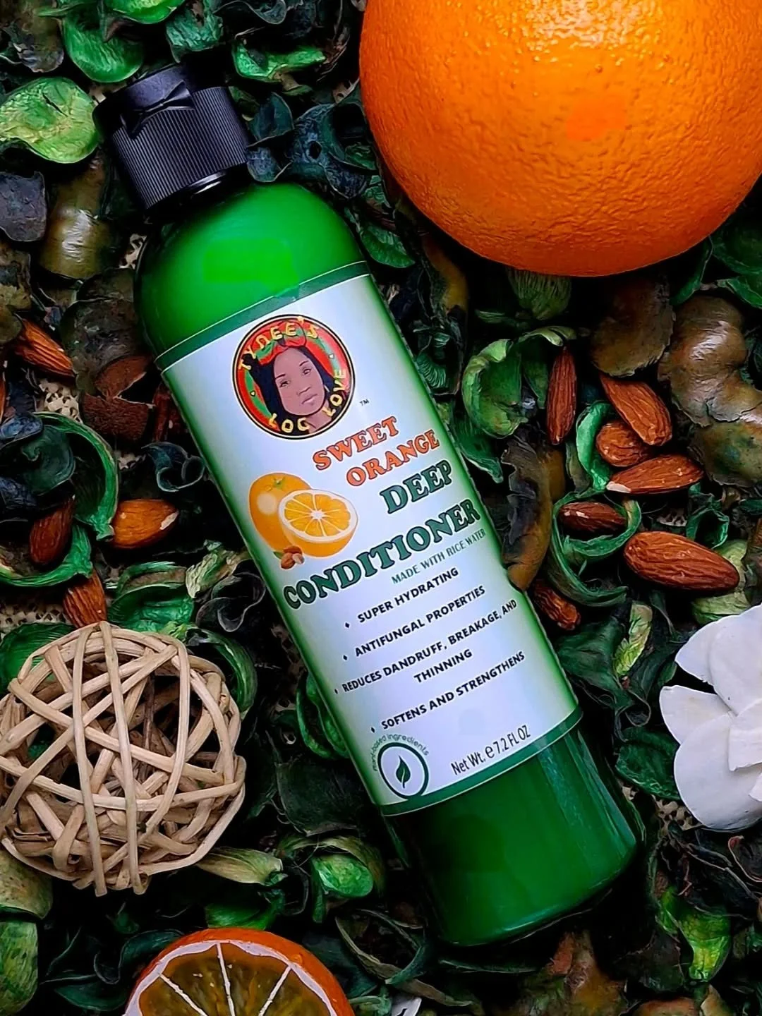 Moisture that goes deeper. 👑✨
Our Sweet Orange Deep Conditioner hydrates every strand, soothes scalp irritation, and promotes stronger, thicker growth&mdash;leaving your crown soft, radiant, and thriving. 🍊

#PolishYourCrown #loclove #naturalhairpr