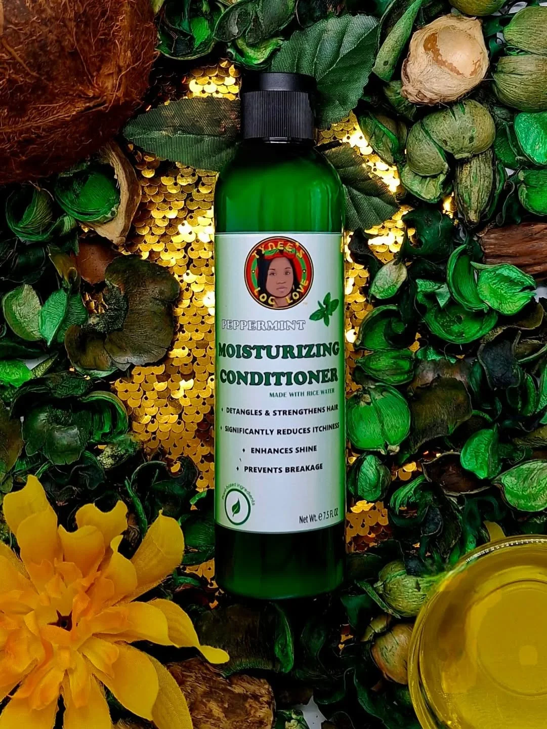 A conditioner that does it all. 👑✨
Our Peppermint Moisturizing Conditioner cools your scalp, locks in moisture, and detangles with ease&mdash;while herbs + natural oils strengthen, repair, and protect. Healthy, shiny, thriving hair starts here. 🌿💧