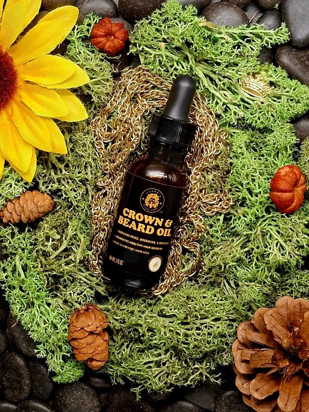 King, it&rsquo;s time to level up your crown &amp; beard. 👑✨
Our Crown &amp; Beard Oil soothes itch, reduces frizz, strengthens hair, and promotes growth&mdash;keeping your hair and beard regal, smooth, and unstoppable. 🪔

#PolishYourCrown #loclove