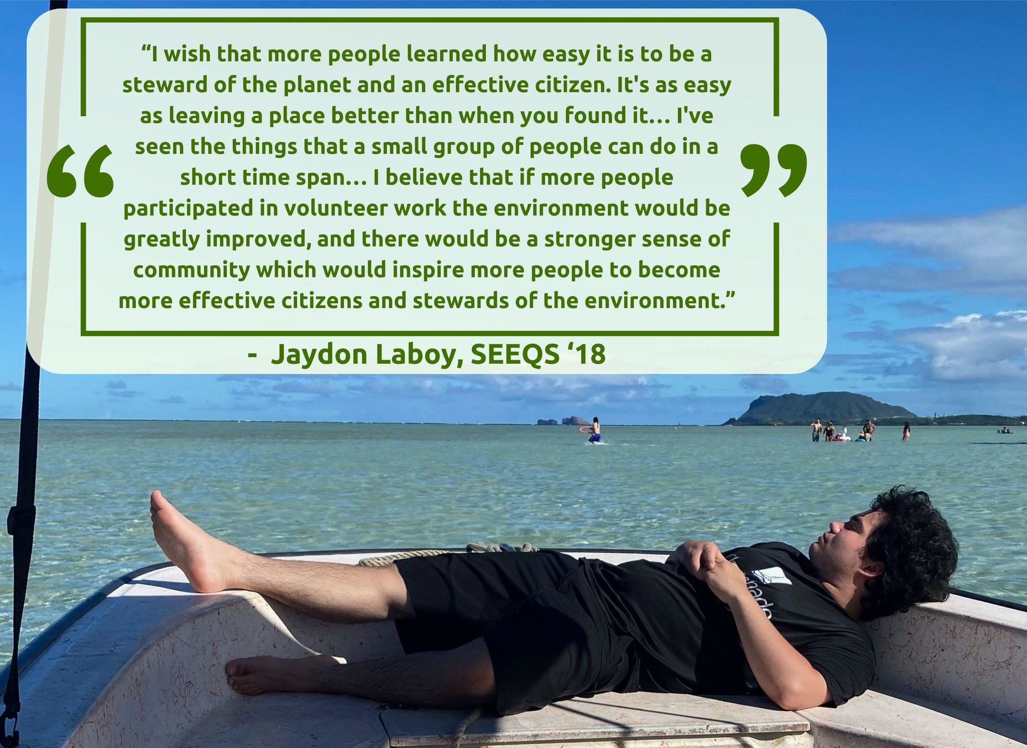 Jaydon inspires us to keep matching our words with actions! We all have the ability to be stewards of our planet and take care of the place we call home. 
--
What do you wish more people knew about what it means to be a steward of planet Earth and a 