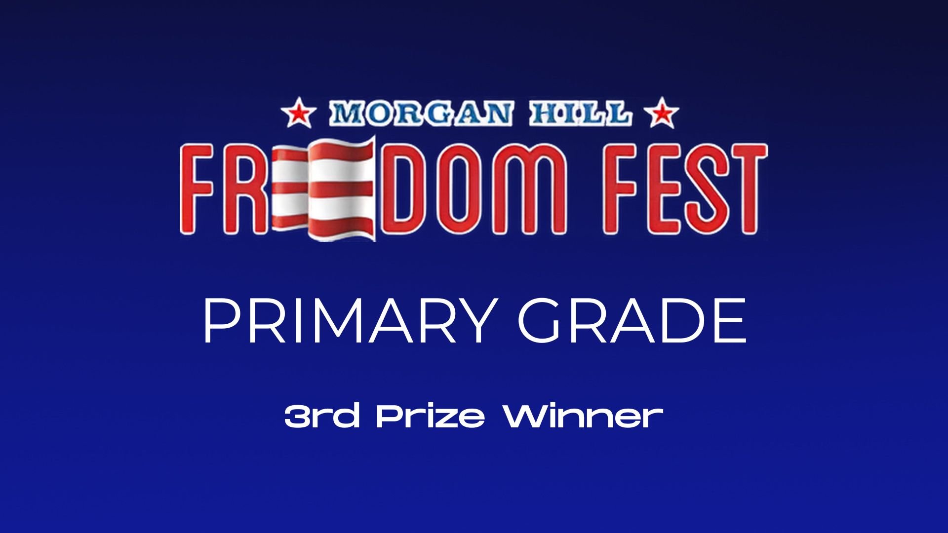 Primary Grade - 3rd Prize Winner