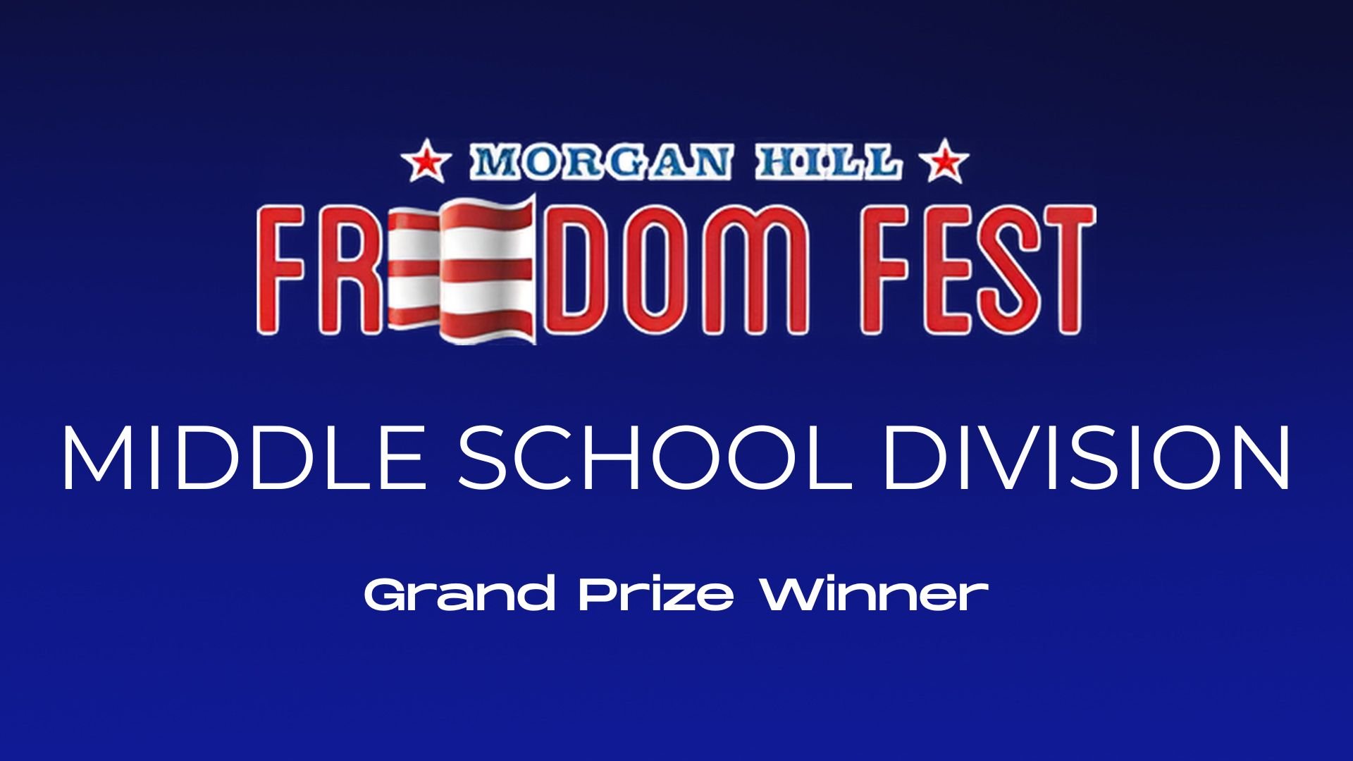 Middle School Division - Grand Prize Winner