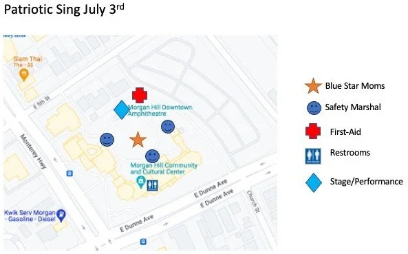 Patriotic Sing Map