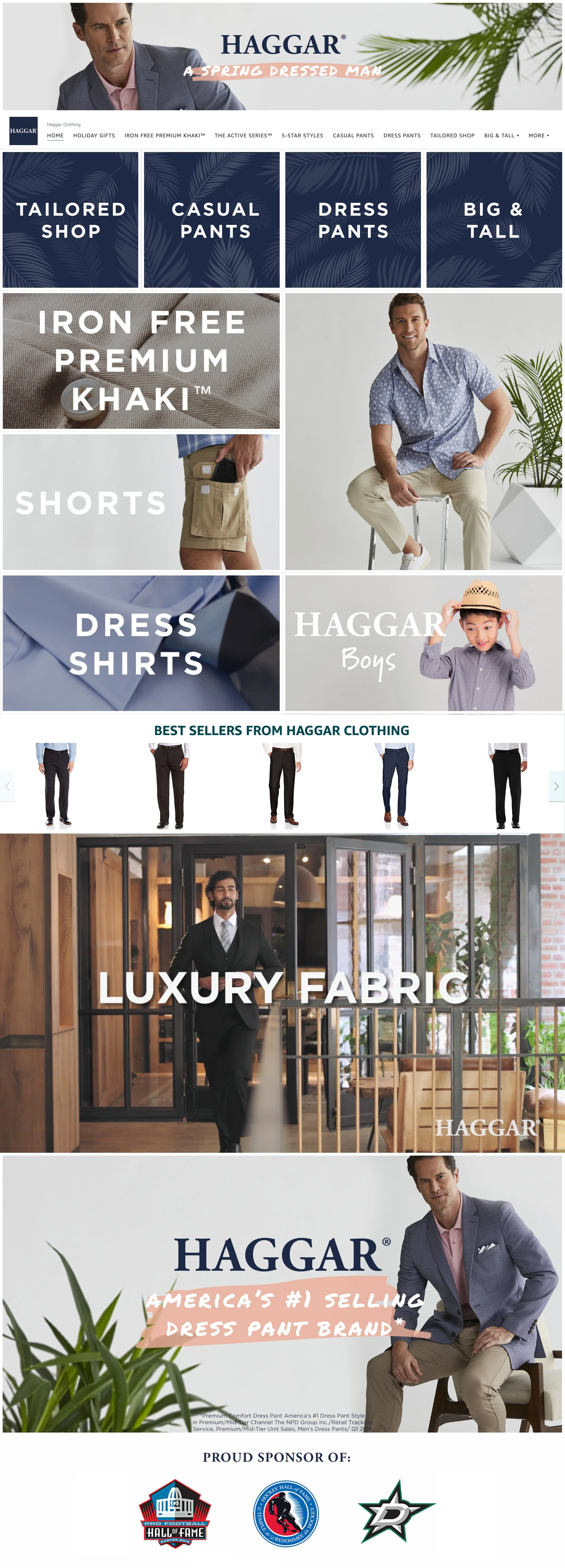 Haggar Amazon Store Front — Spring Theme — Alex Belmonte