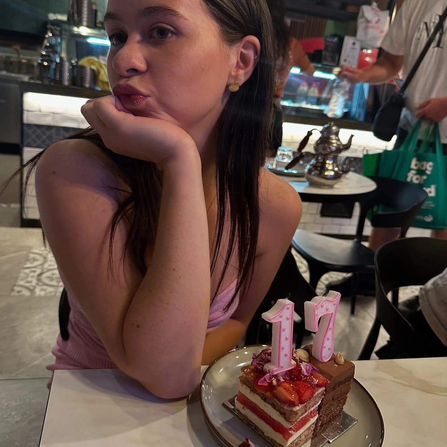 Sweet 17, Happy Birthday gorgeous bumble Bina 👑👑👑Your rock solid, adorable, loveable, kind, smart, mature but mostly one of a kind and your mother&rsquo;s daughter. @mamabadlambs 🧡🧡🧡would be so proud to see  how far you have grown over the last