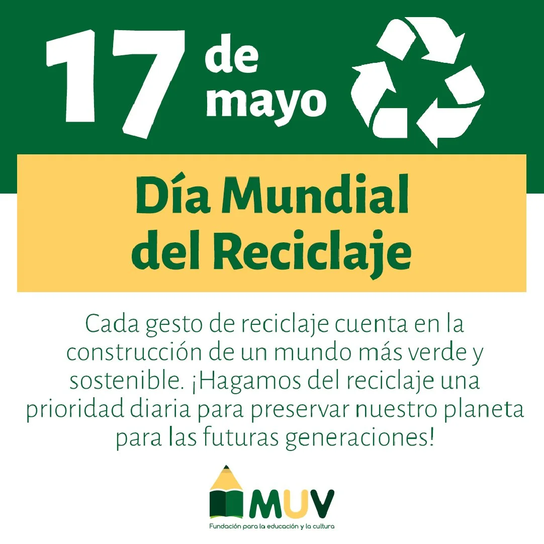 &quot;En el D&iacute;a Mundial del Reciclaje , ♻️ recordemos que cada peque&ntilde;a acci&oacute;n cuenta en la construcci&oacute;n de un mundo m&aacute;s sostenible y respetuoso con el medio ambiente. 

Cada botella reciclada, cada papel reutilizado