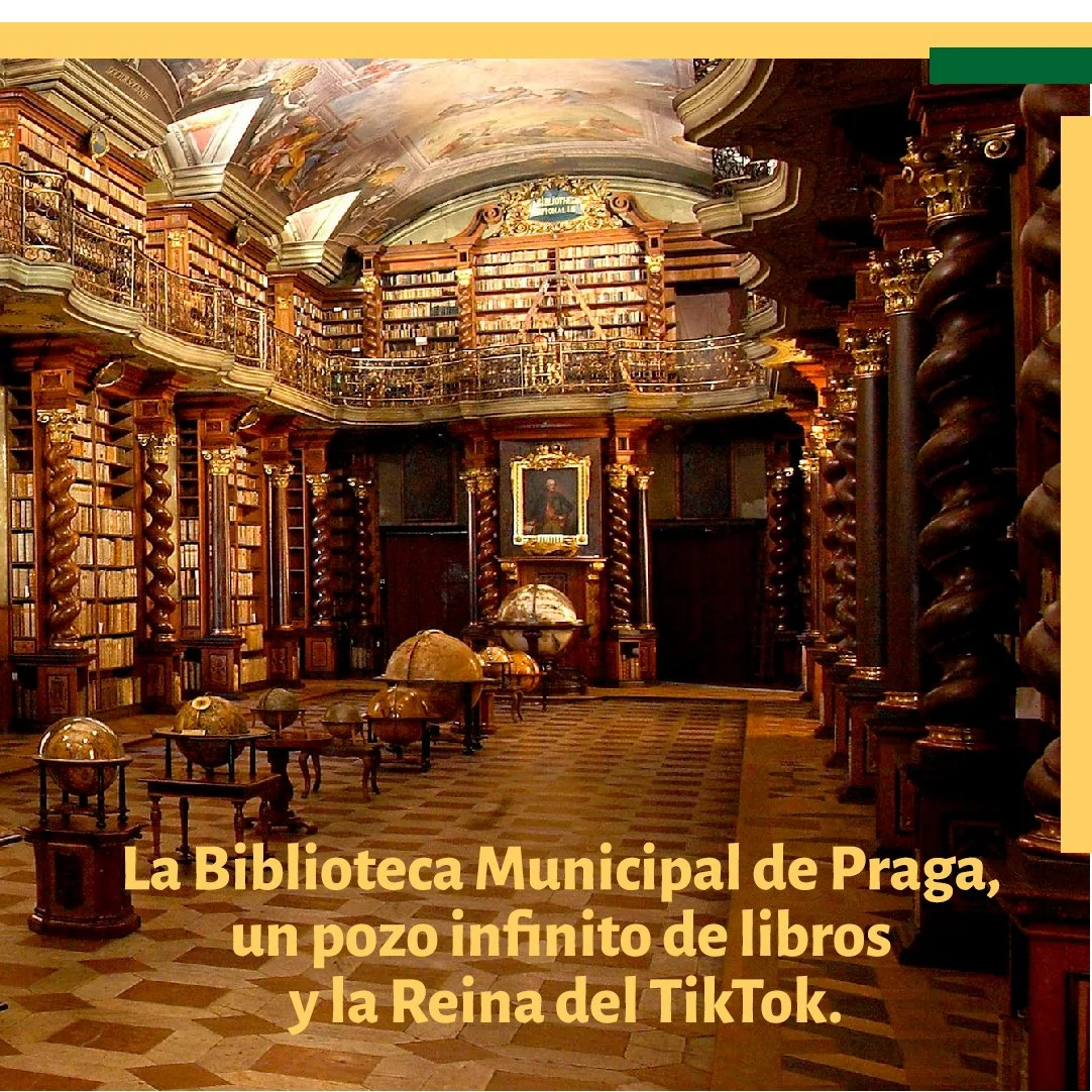 Y si est&aacute;s pensando visitar alg&uacute;n lugar&hellip;La Biblioteca municipal de Praga debes visitar. 

La Biblioteca Municipal de Praga, un tesoro de conocimiento en el coraz&oacute;n de la ciudad, donde cada libro es una ventana hacia mundos