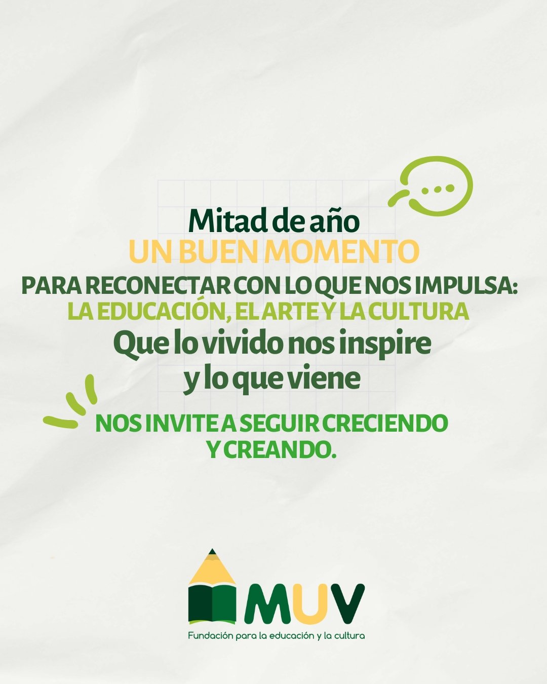 Llegamos a junio con el coraz&oacute;n lleno de aprendizajes y nuevos caminos por recorrer.
Es el momento perfecto para renovar la energ&iacute;a, reafirmar los sue&ntilde;os y seguir apost&aacute;ndole a lo que transforma: la educaci&oacute;n, el ar