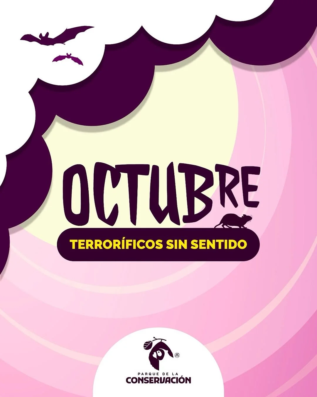 Progr&aacute;mate con nuestros amigos del @parquedelaconservacion en el mes de OCTUBRE 🦇🕷️🕸️🐀 

Las actividades son gratuitas, puedes participar pagando &uacute;nicamente el valor de tu boleta. 🫨👏🏻🐾 &iexcl;Vis&iacute;talos con tu familia, par