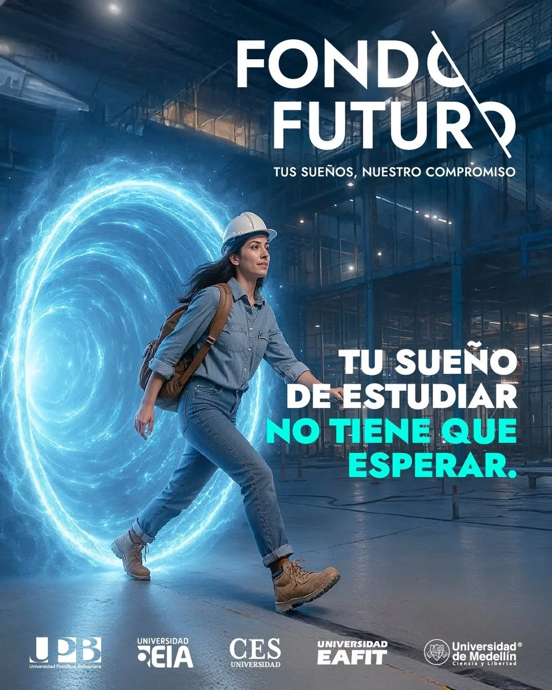 Cinco universidades, un mismo propósito: que estudiar sea posible.
EAFIT, UPB, EIA, CES y UdeM presentan Fondo Futuro, una alternativa de financiación educativa que busca reducir barreras económicas y facilitar el ingreso y la pe