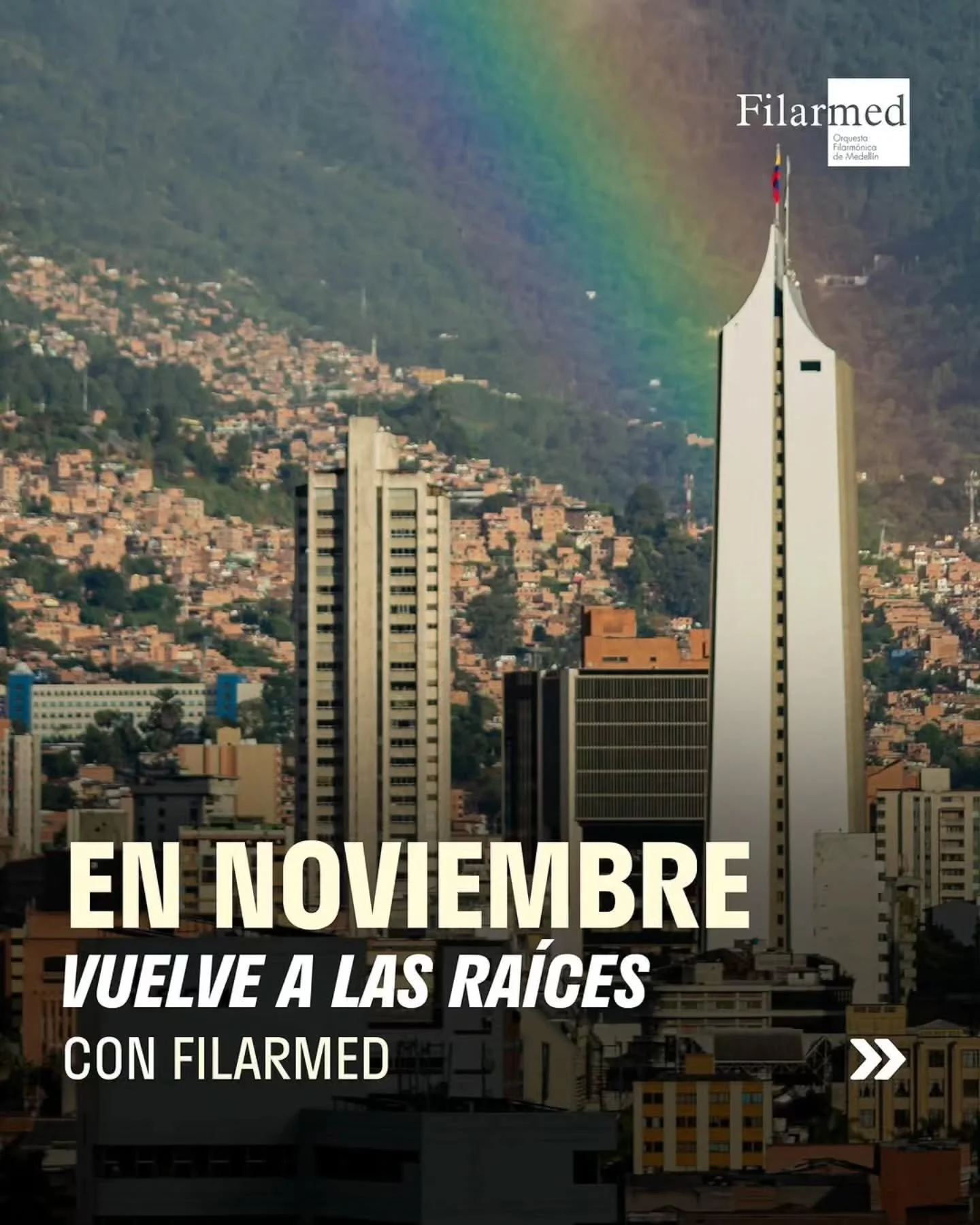 &iquest;Te animas a volver a las ra&iacute;ces con Filarmed?
Conectar con la m&uacute;sica que nos conecta con lo esencial, con lo que somos y con los sonidos que nos inspiran.

Este mes, la m&uacute;sica de Filarmed recorre teatros, comunas y parque