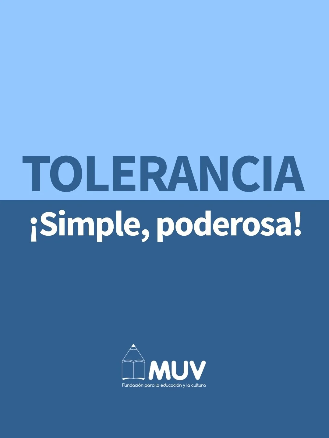 La tolerancia no es debilidad.
Es fortaleza para respetar a otros y respetarse.
Escuchar sin interrumpir.
Aceptar que otros piensan distinto.
Convivir sin necesidad de imponer.

En una ciudad diversa, la tolerancia es el puente que nos permite avanza