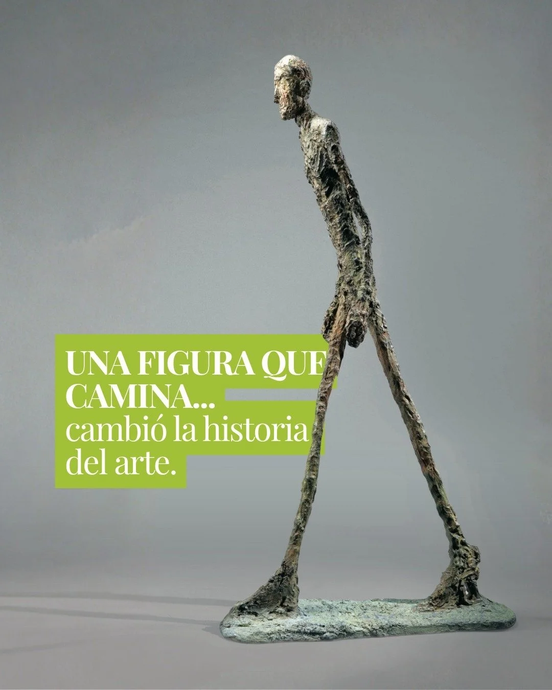 &ldquo;El Hombre Caminante&rdquo; es una de las esculturas m&aacute;s reconocidas del siglo XX.

Su creador, Alberto Giacometti, la realiz&oacute; en 1960 como parte de un encargo para un banco en Nueva York. La idea era instalarla frente al Chase Ma