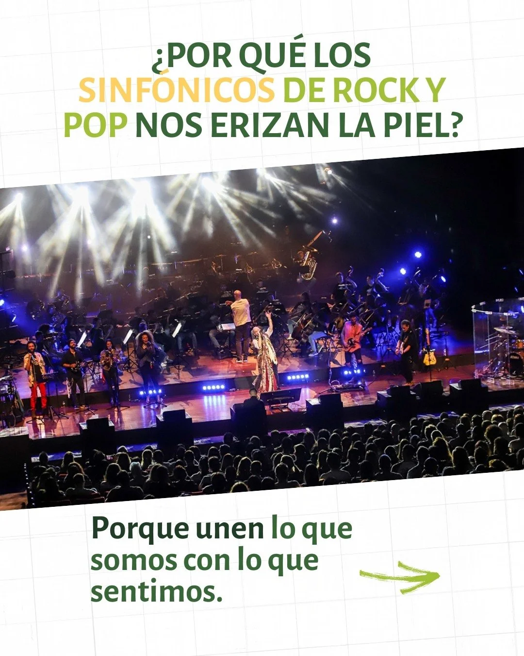 Escuchar una canci&oacute;n ic&oacute;nica con orquesta es volver a encontrarse con ella desde otro lugar.

Las versiones sinf&oacute;nicas suman cuerpo, espacio y emoci&oacute;n.

Hacen que lo conocido se sienta nuevo y que la m&uacute;sica se viva 