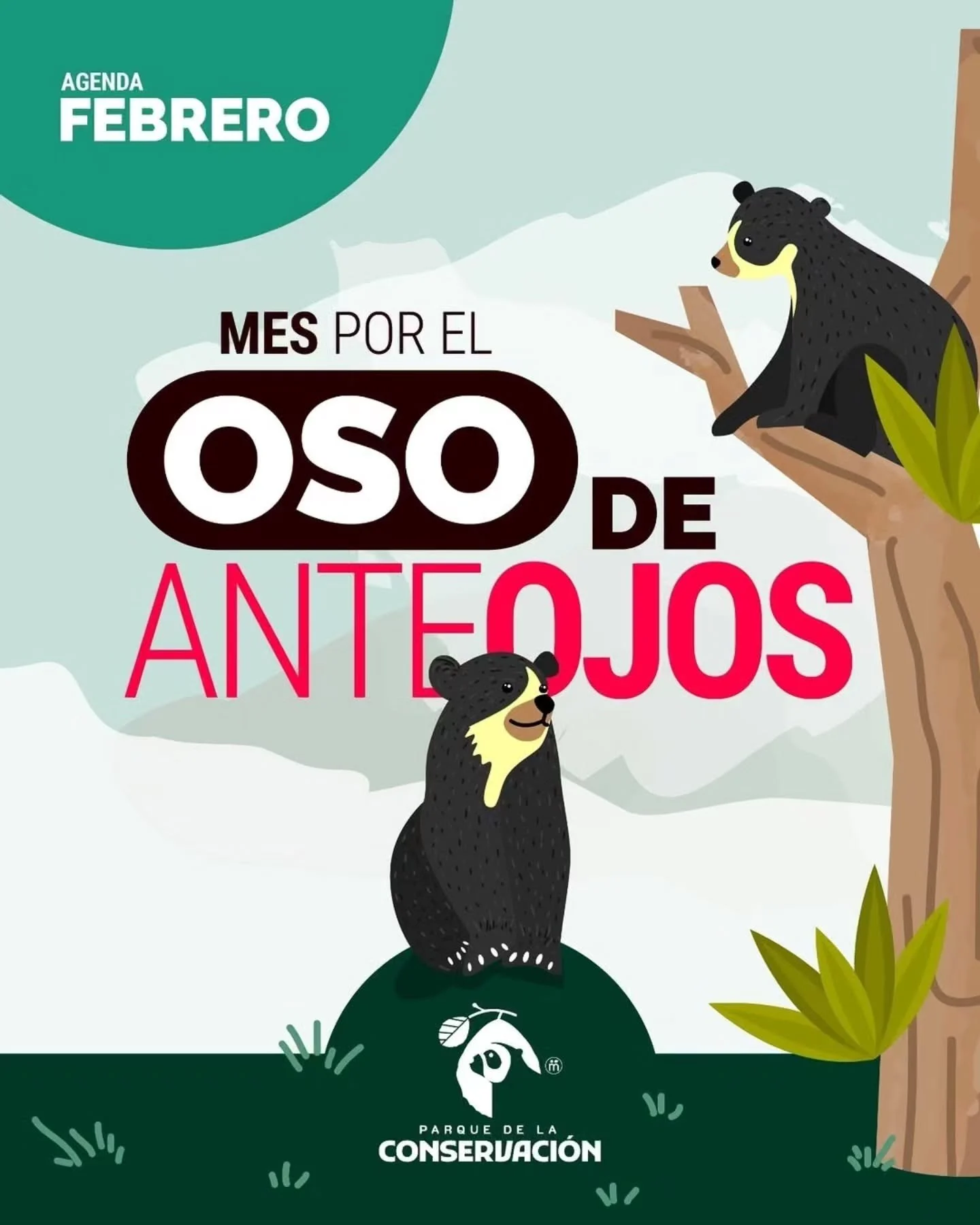 Progr&aacute;mate en el mes de FEBRERO con nuestros amigos del @parquedelaconservacion 🐾🐻

Actividades son gratuitas, puedes participar pagando &uacute;nicamente el valor de la boleta.👏🏻🐾

&iexcl;Vis&iacute;talos con tu familia, pareja o amigos!