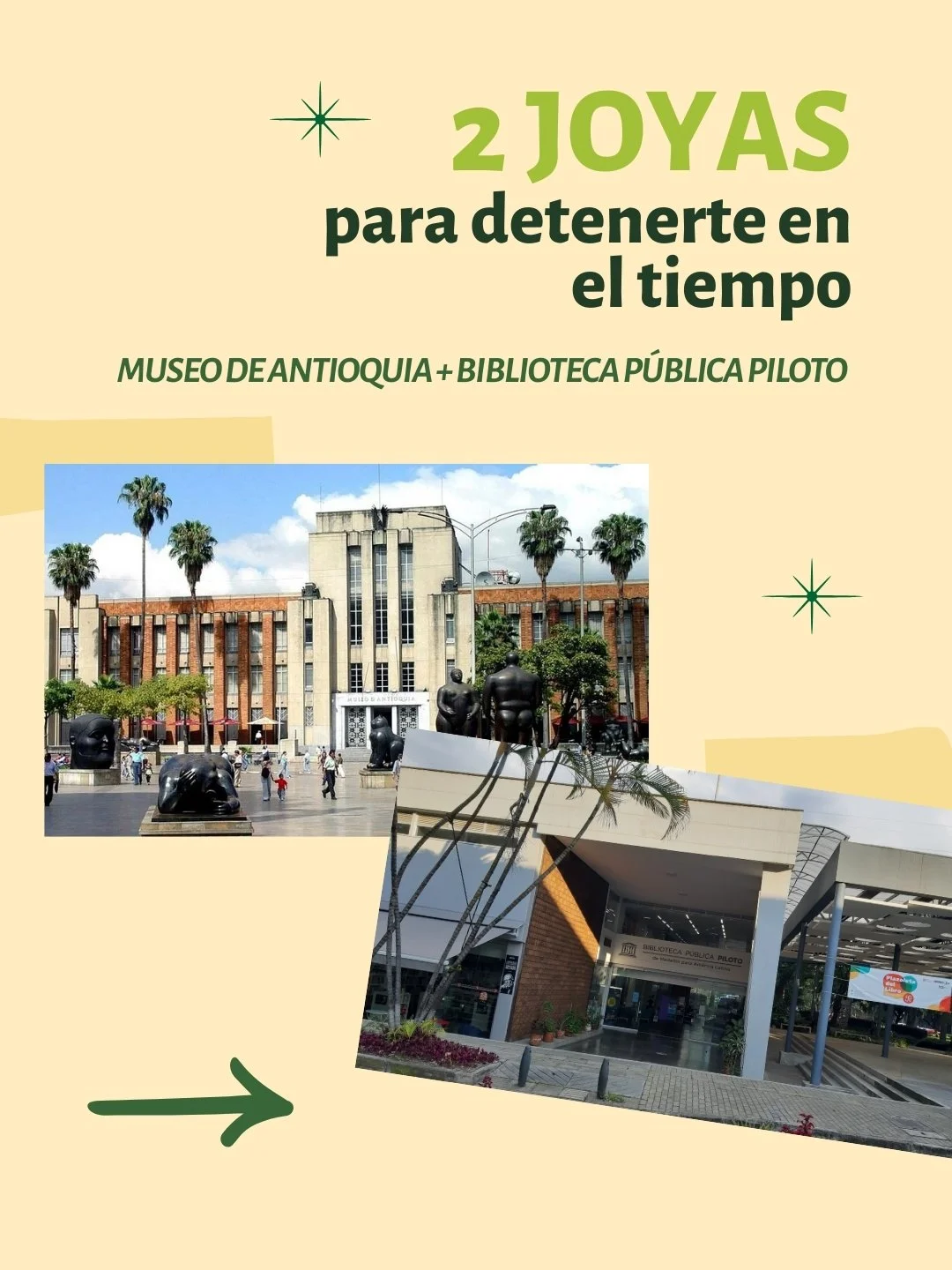 Un museo conserva obras.
Una biblioteca conserva la memoria escrita y audiovisual.

El @museodeantioquia  y la @bppiloto  son dos instituciones hist&oacute;ricas de Medell&iacute;n, que han acompa&ntilde;ado generaciones de pensamiento, arte y conver