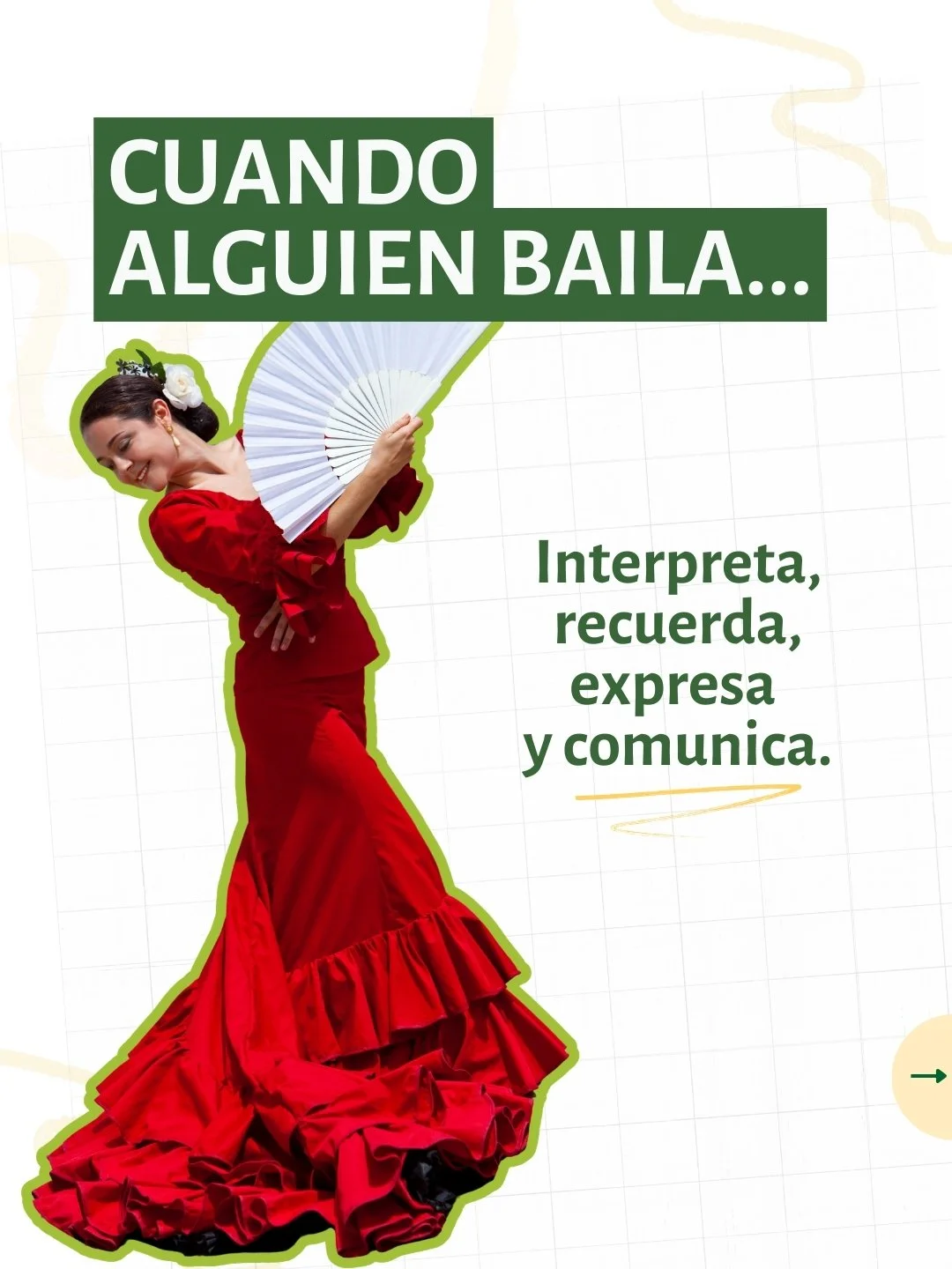 El cuerpo guarda memoria, emoci&oacute;n y experiencia.

La danza y el movimiento ense&ntilde;an atenci&oacute;n, coordinaci&oacute;n y expresi&oacute;n.
Por eso el arte corporal forma personas m&aacute;s conscientes de s&iacute; mismas y de los dem&