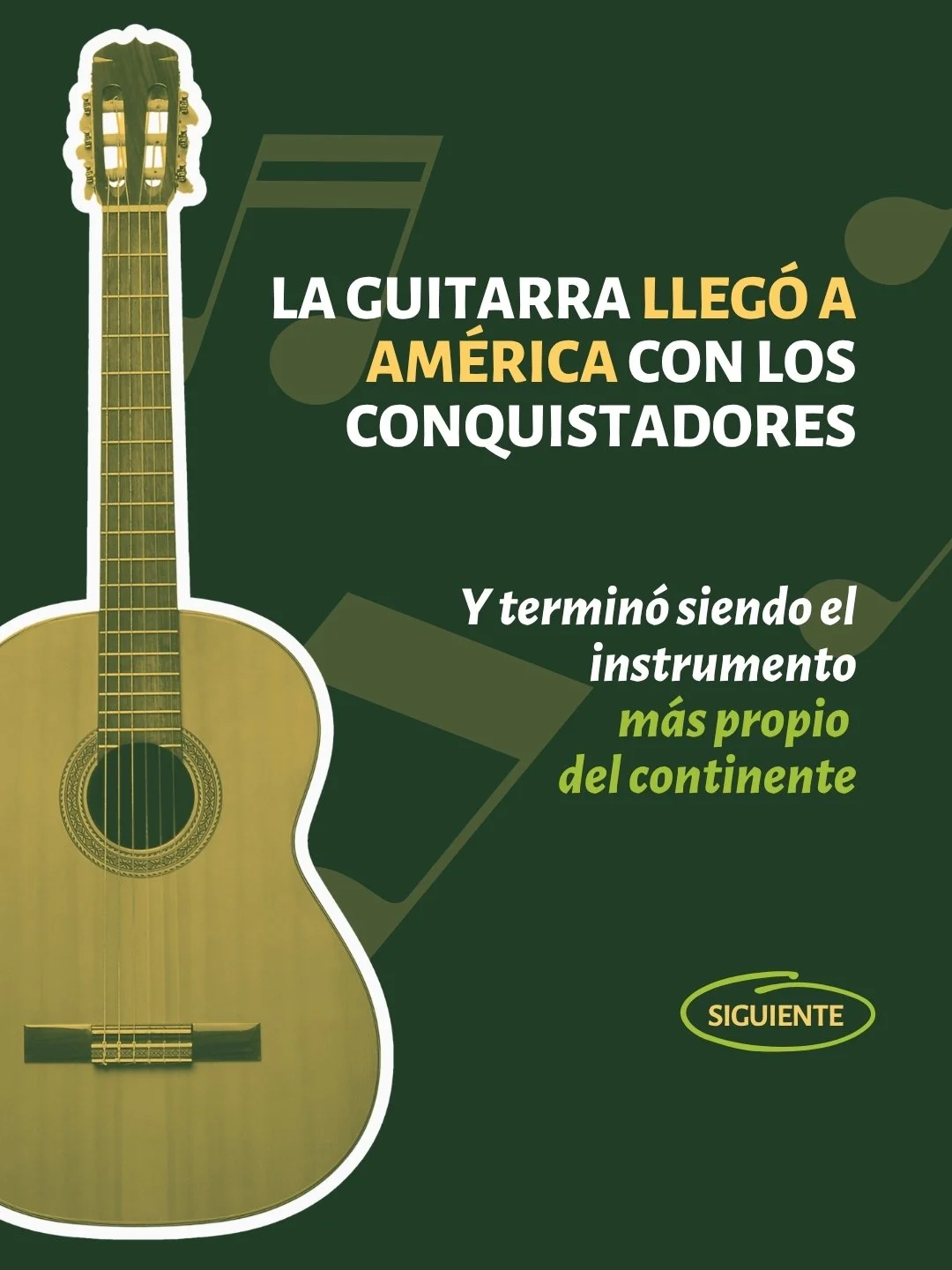 La guitarra lleg&oacute; a Am&eacute;rica en los barcos de los conquistadores espa&ntilde;oles, all&aacute; por el siglo XVI. Y termin&oacute; siendo uno de los instrumentos m&aacute;s propios del continente. Eso dice mucho sobre c&oacute;mo funciona