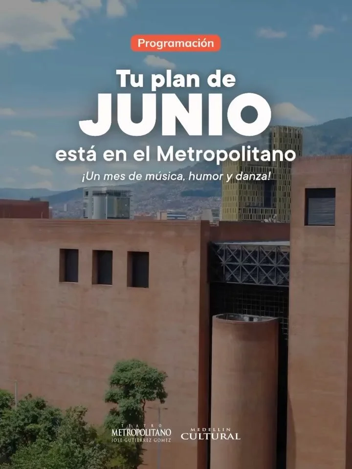 &iexcl;Tu plan est&aacute; aqu&iacute;! 💃🎶🎭🎻 

Progr&aacute;mate en junio con el @teatrometropolitano y disfruta de humor, danza y mucha m&uacute;sica.

🔗 Descubre la programaci&oacute;n en www.teatrometropolitano.com

#QueHacerEnMedell&iacute;n