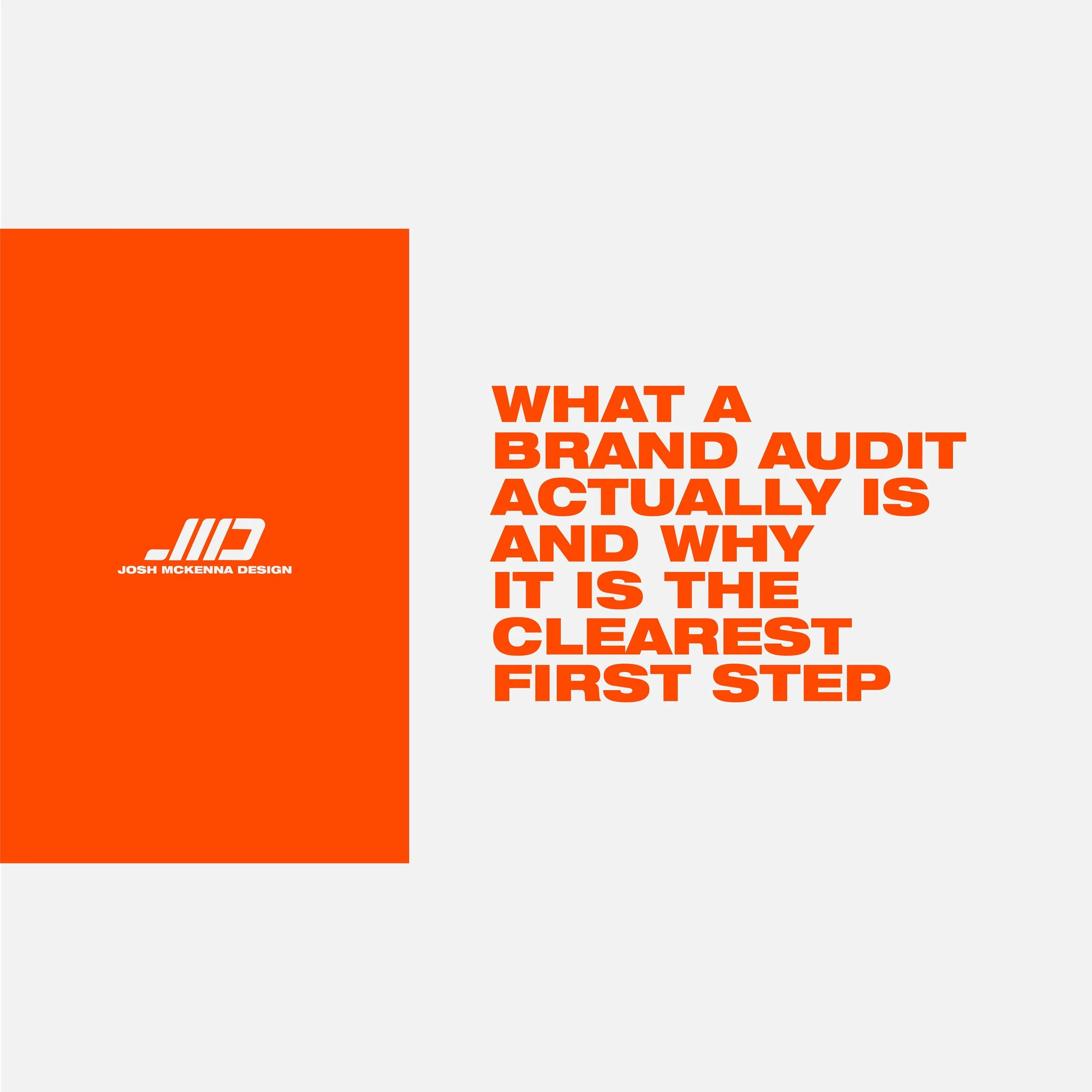 What a Brand Audit Actually Is and Why It Is the Clearest First Step