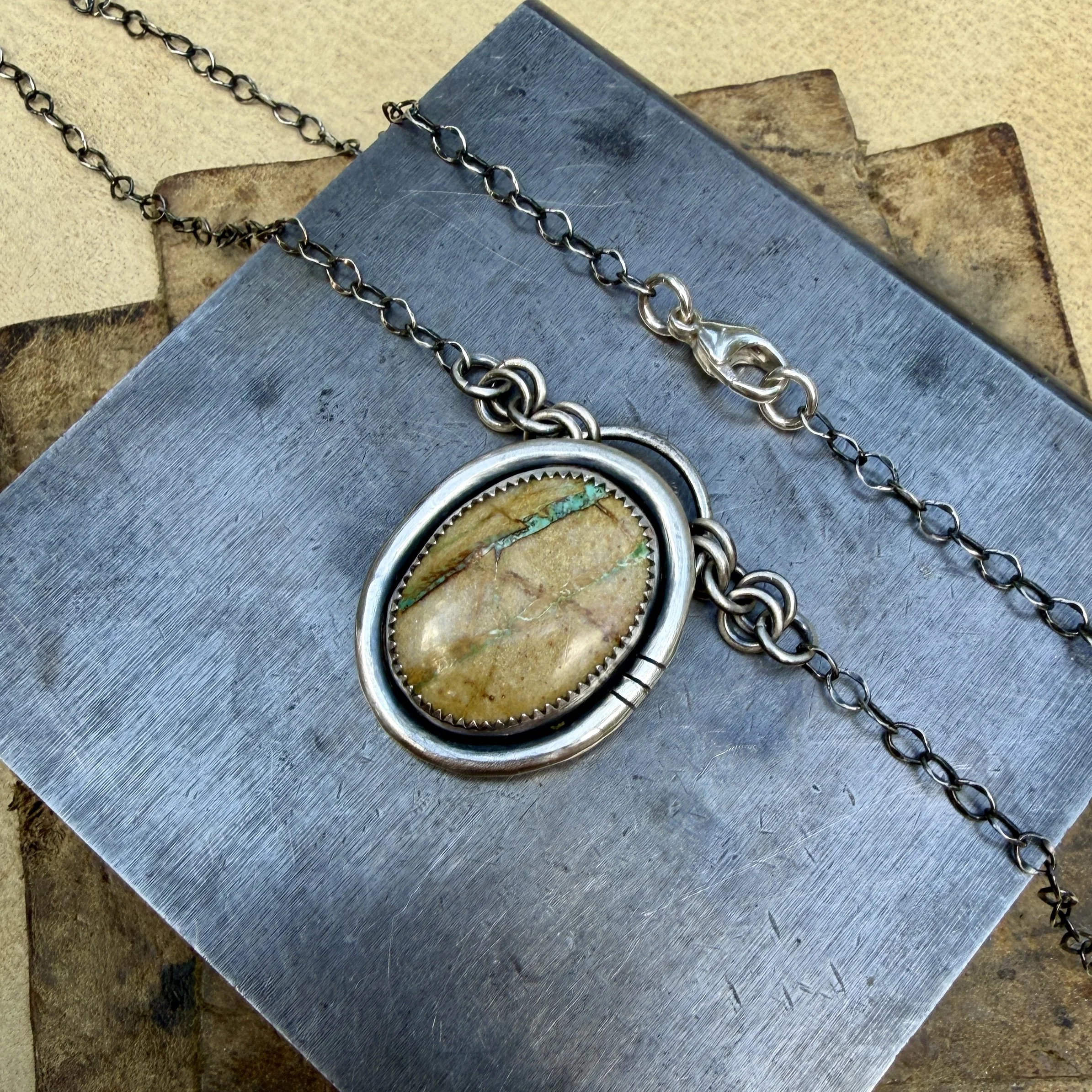 Ribbon Turquoise Necklace