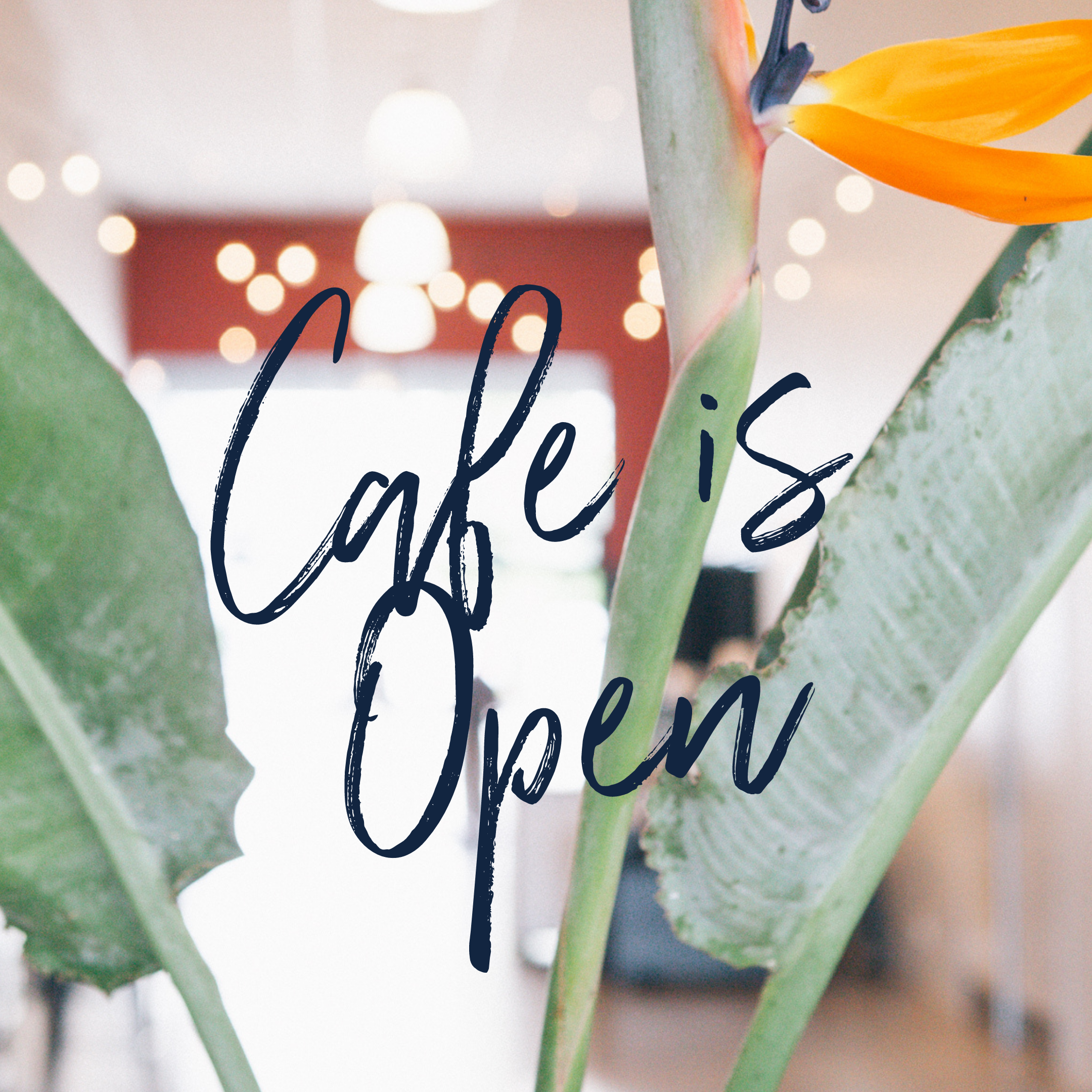 Cafe is Open