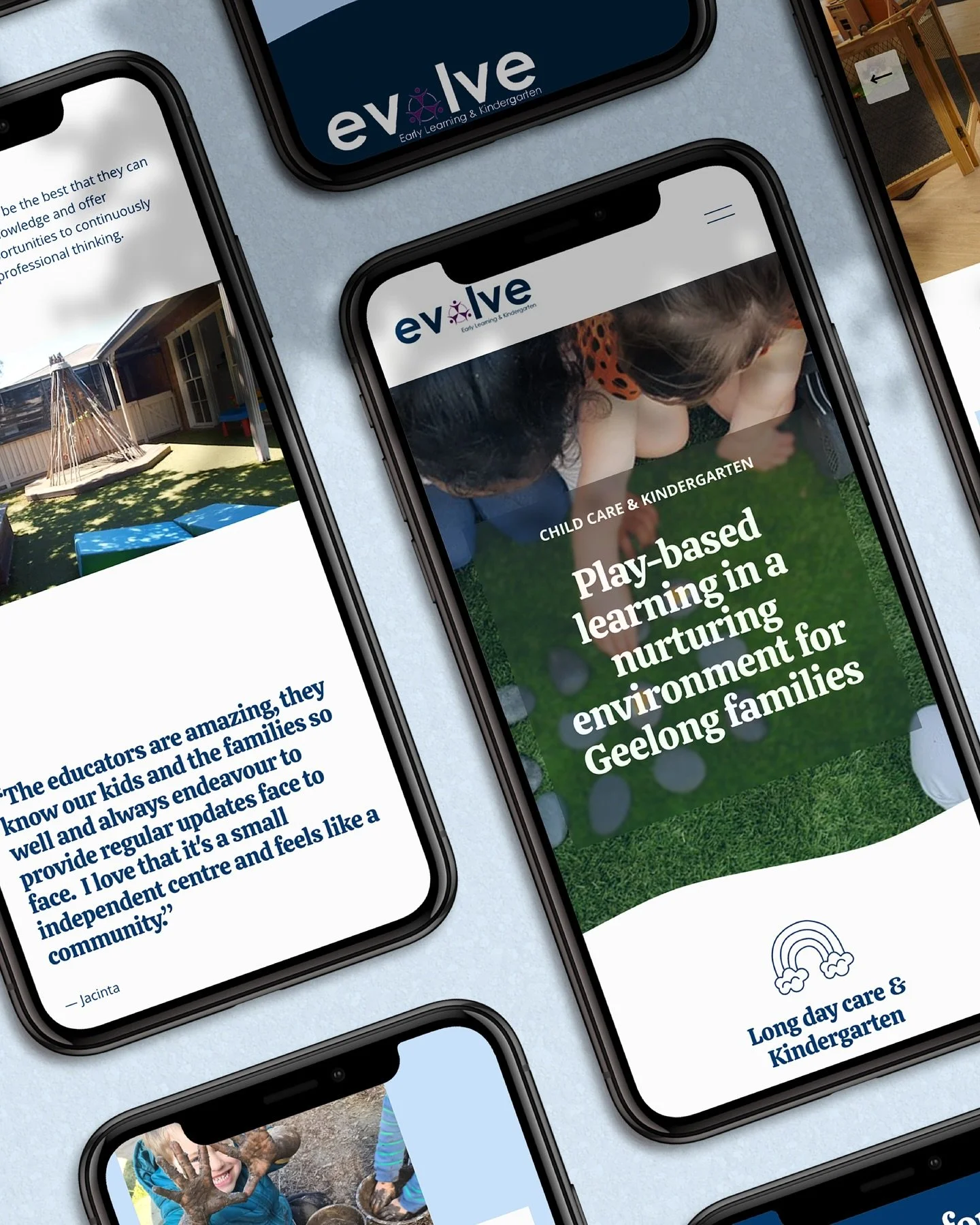Website redesign for @evolve.elk in Geelong by @mjp.creative 
A fresh colour palette, friendly typography and easy to use navigation with a touch of fun.

If you&rsquo;re looking to refresh your website please reach out in the DMs - I&rsquo;d love to